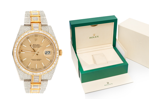 Rolex Datejust 41MM 18k Yellow Gold & Steel (126333) - 6.00ctw Diamond Bezel