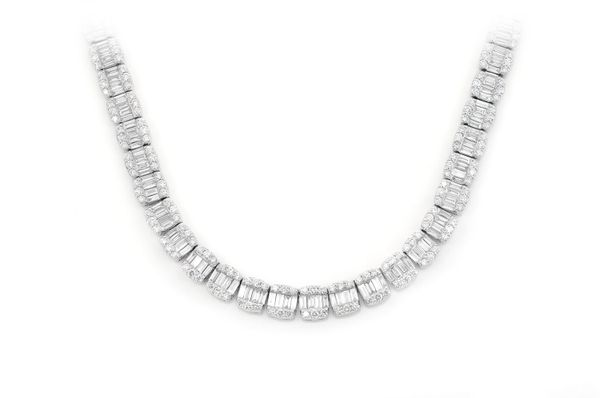 日本未入荷☆KING ICE☆HEXAGON BAGUETTE CHAIN Icebox - Hexagon Baguette Diamond Pendant Attached 14k Solid