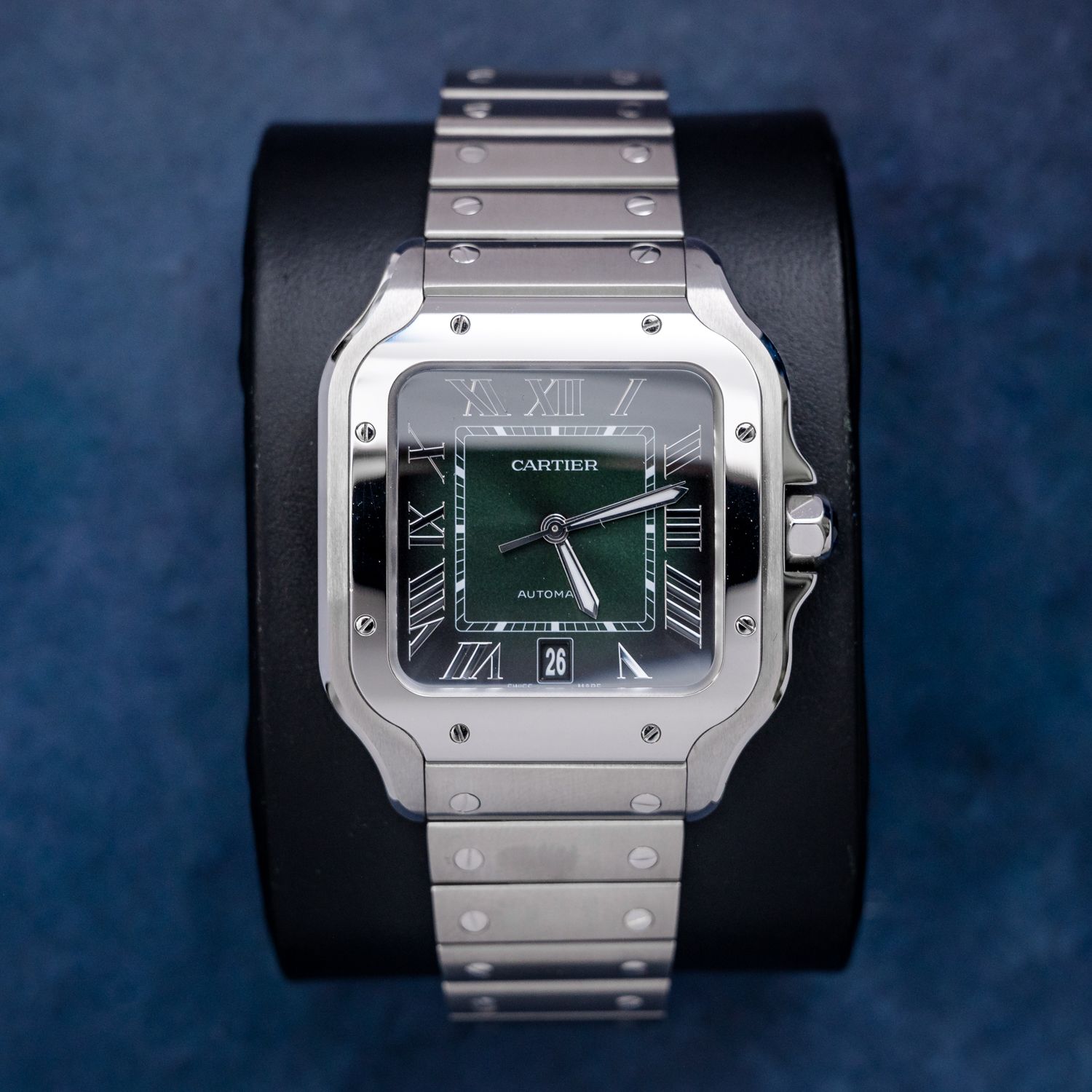 Cartier Santos Large 40MM - (WSSA0062) - Green Dial - 2024 Card & Box
