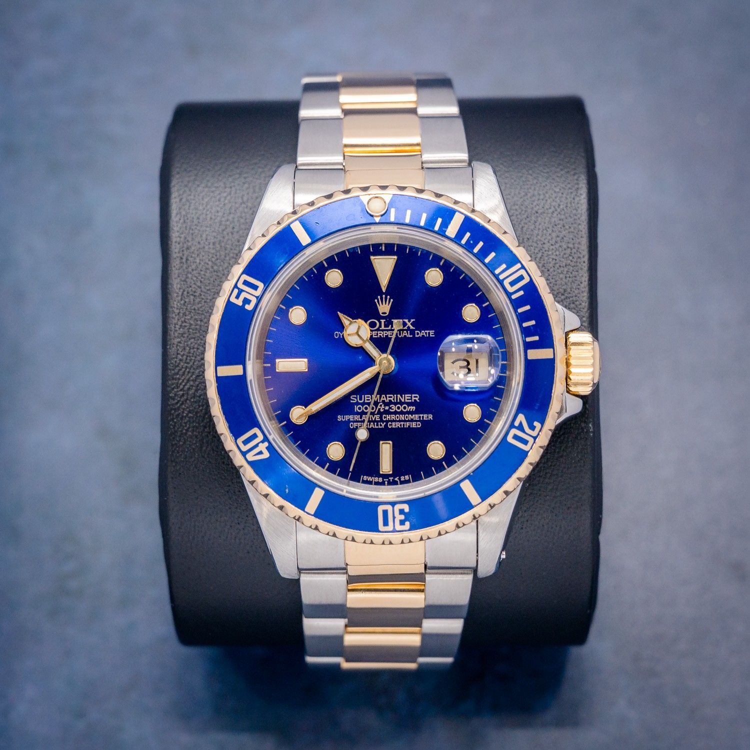 Rolex Submariner 40MM (16613) Steel & Yellow Gold - Blue Dial & Bezel - N Serial 1991 Production - Watch & Box (SW1240)
