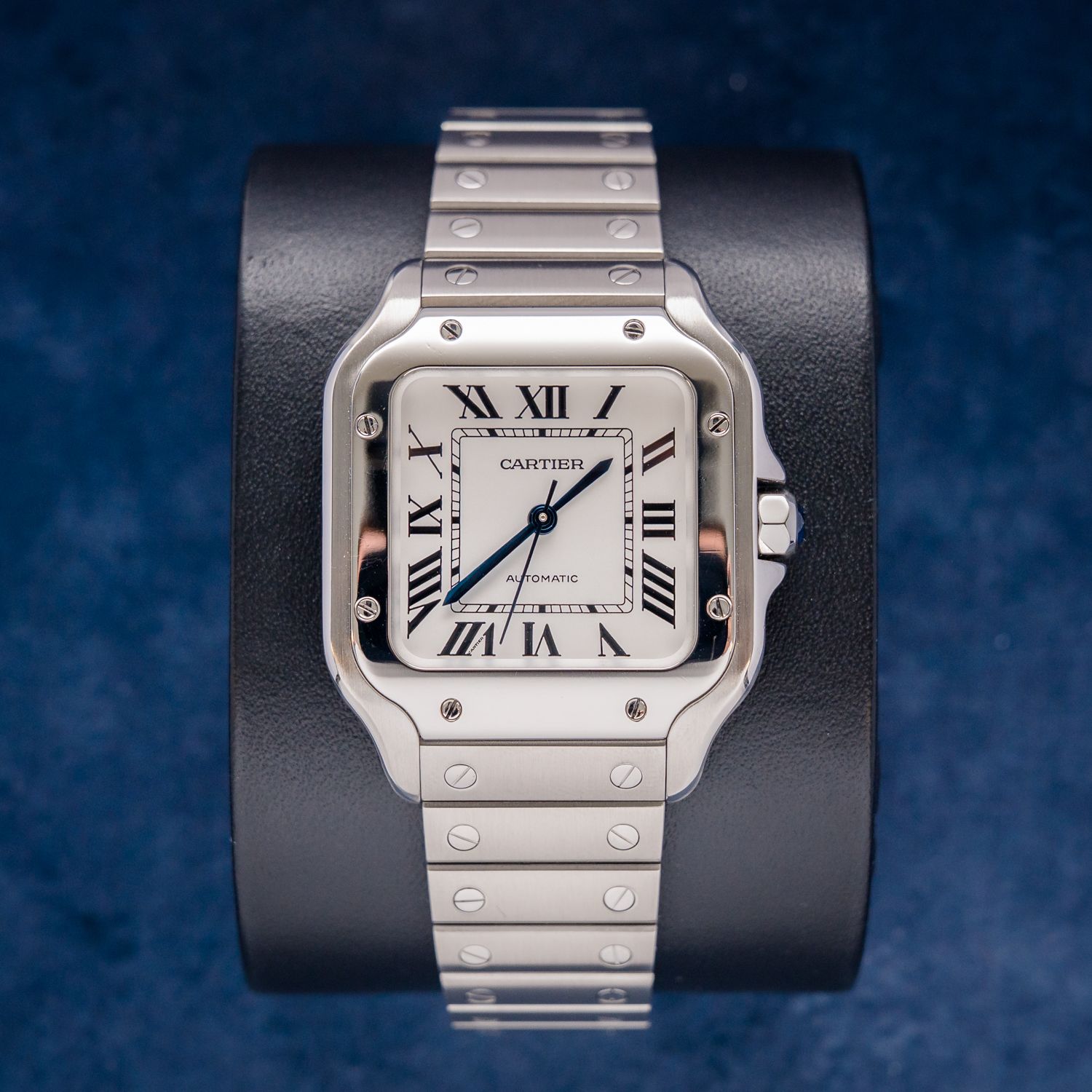 Cartier Santos Midsize 35MM (WSSA0029) White Roman Dial - Steel Bracelet - 2024 Card