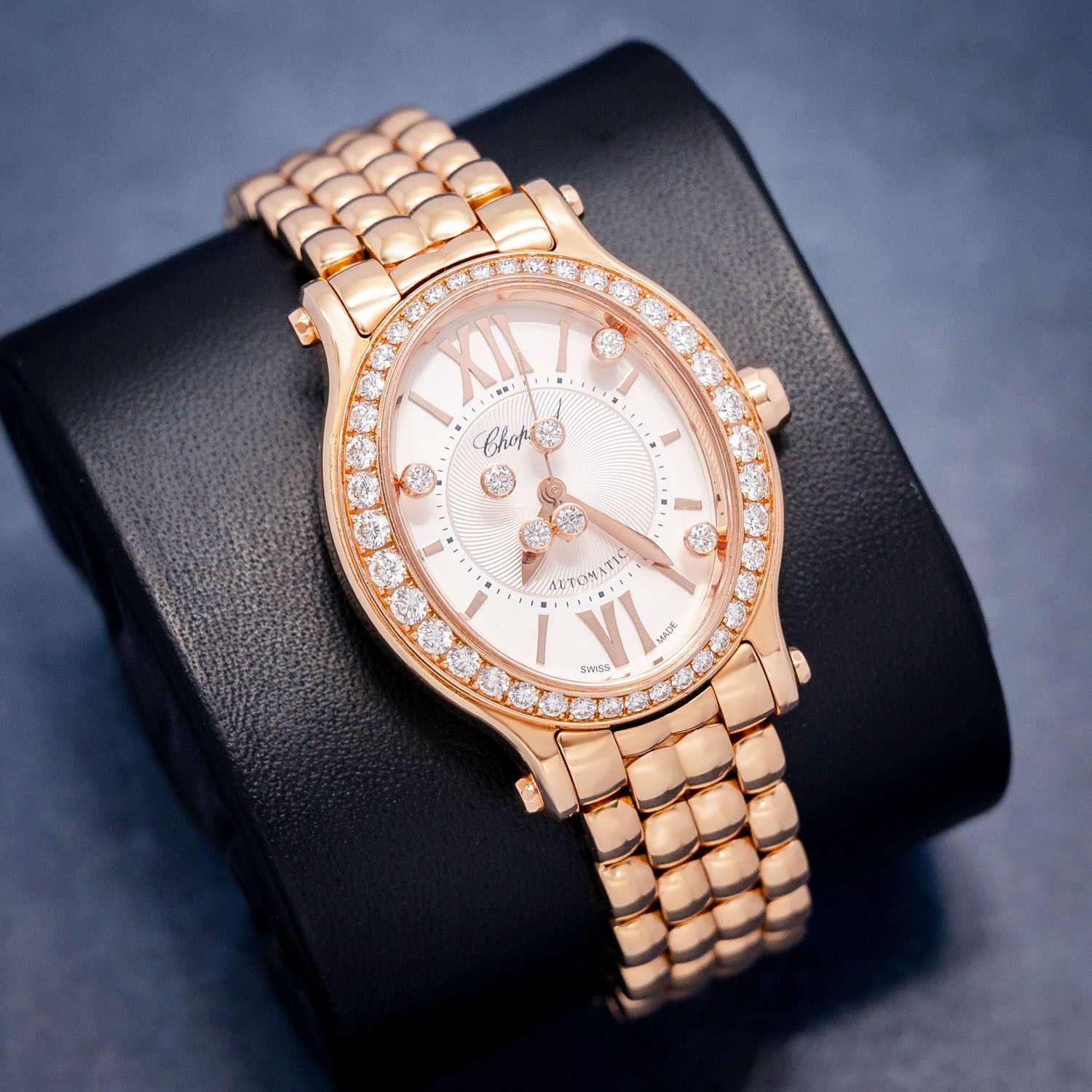 Chopard Happy Sport - Rose Gold - Watch & Box [buying Safe Ib1004524]