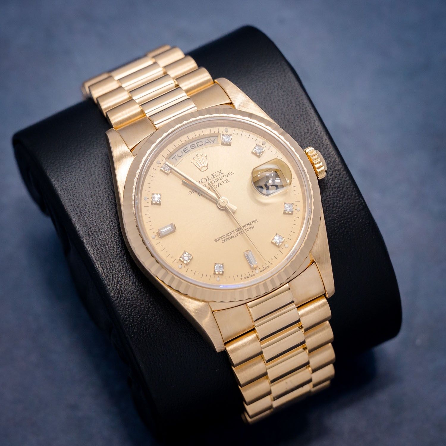 Rolex Day Date 36MM (18238) Yellow Gold President - Double Quick - Watch & Box