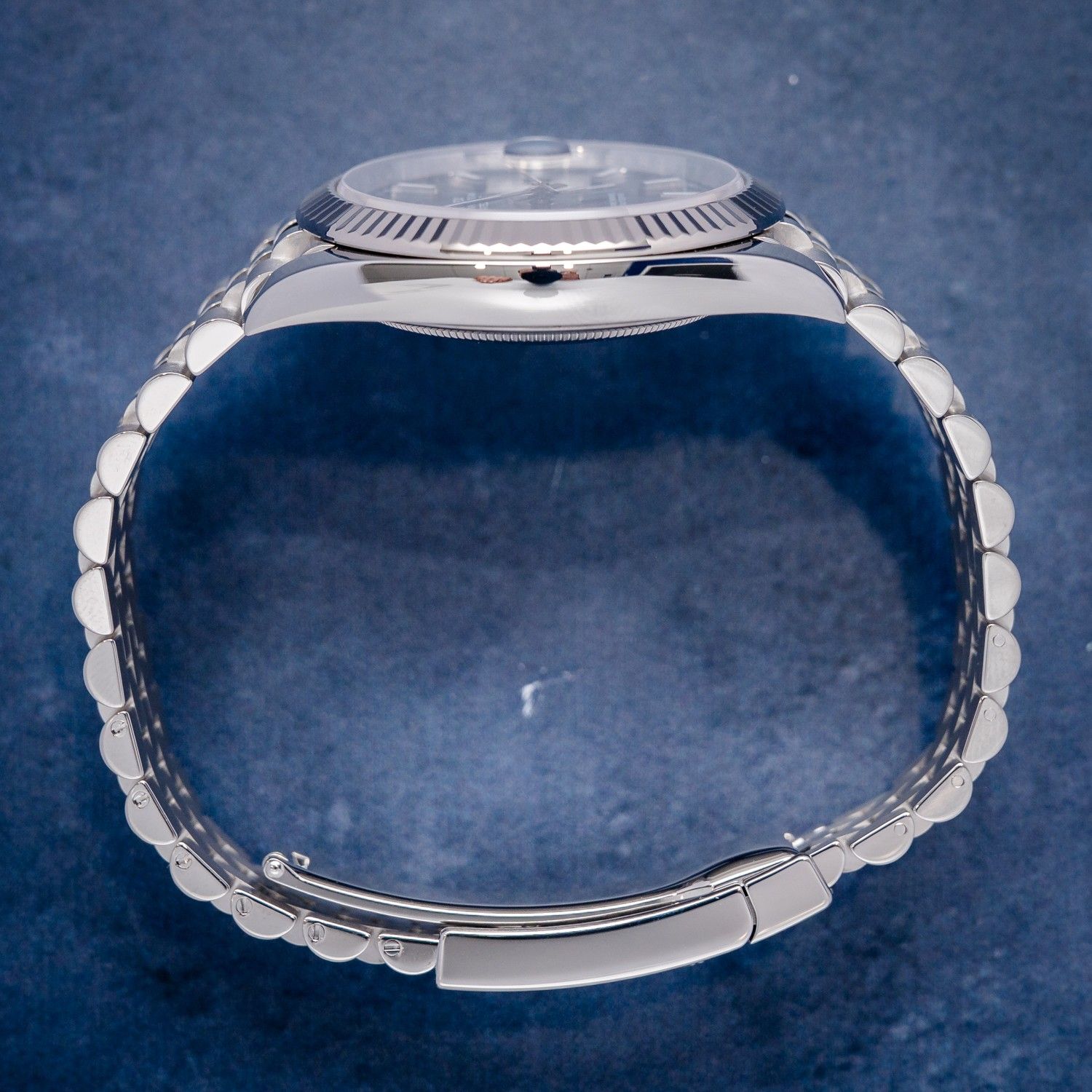 Rolex Datejust 41MM (126334) Steel & White Gold - Jubilee Brac - Blue Motif - 2021 Card & Box
