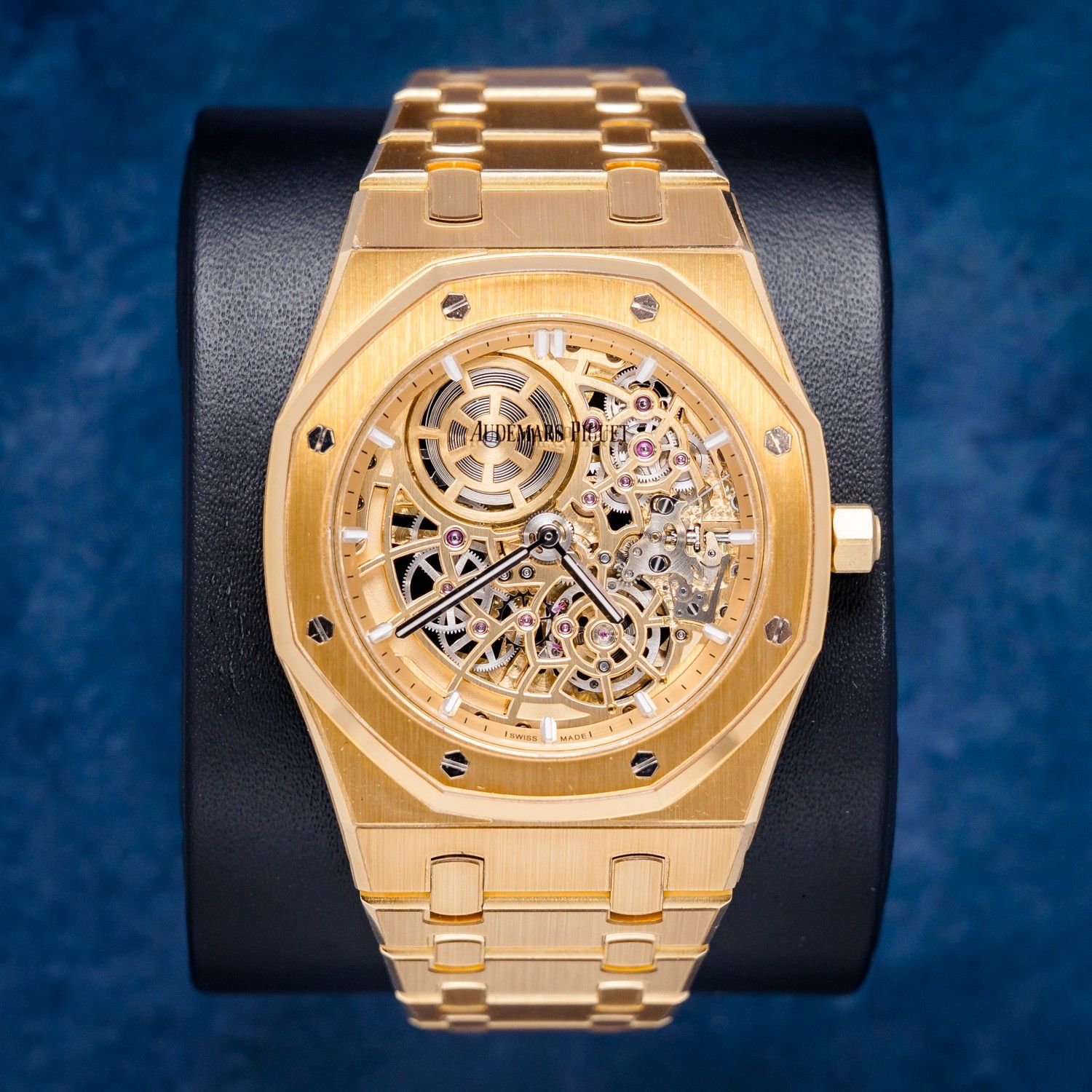 Audemars Piguet Royal Oak (16204BA.OO.1240BA.01) 39MM Extra Thin Skeleton Yellow Gold - Box & Card