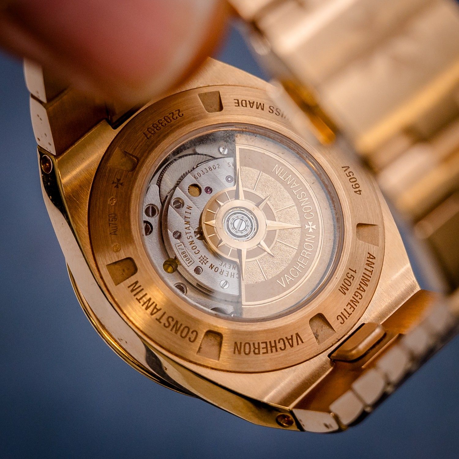 Vacheron Constantin 35MM (4605V) - Rose Gold Diamonds - Card & Box