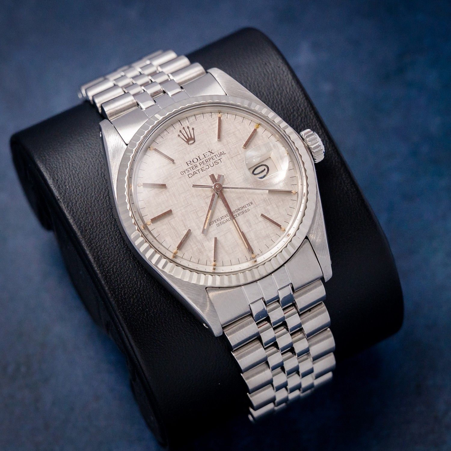 Rolex Datejust 36MM (16014) - Steel & White Gold - Jubilee Brac - Silver Linen Dial - Watch & Box