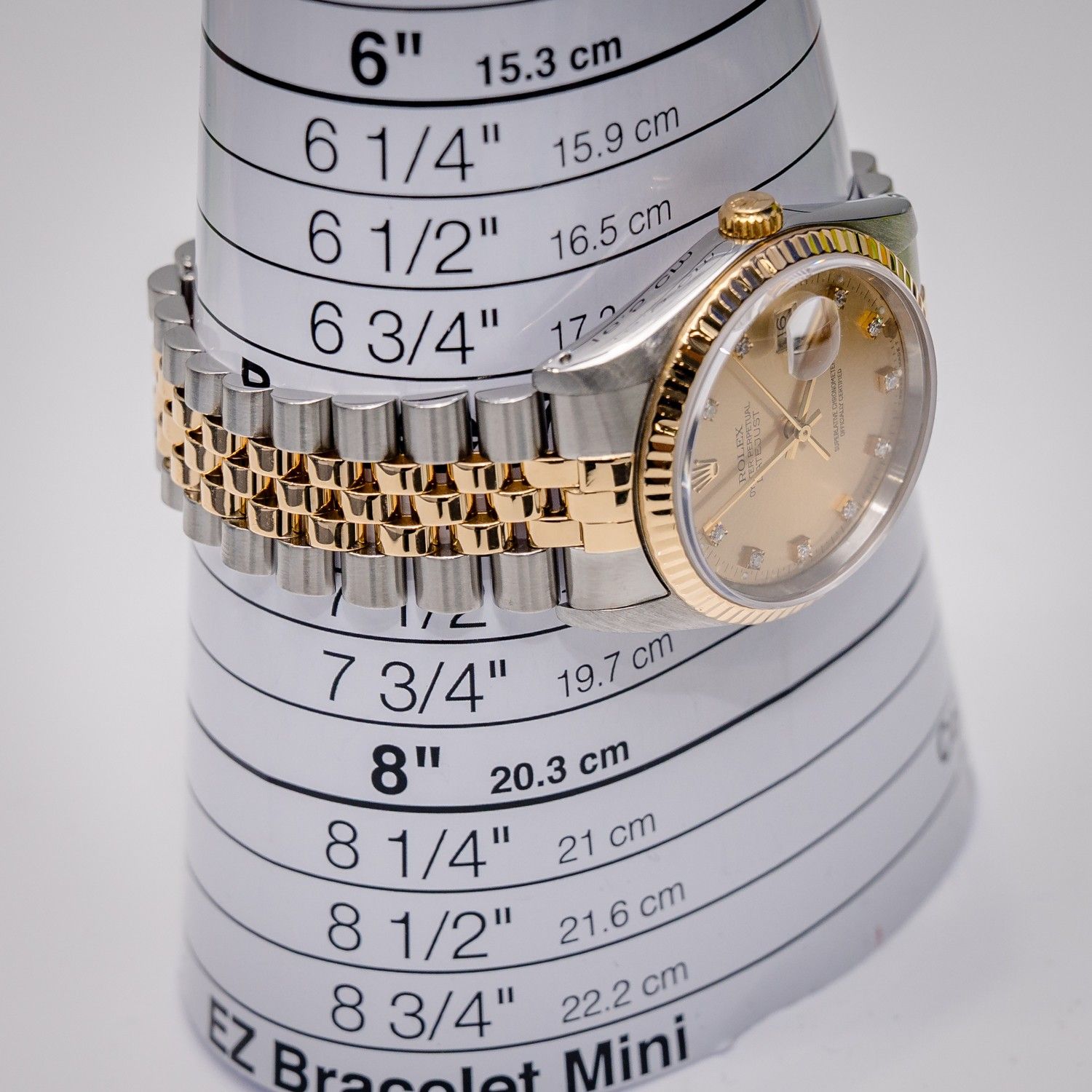 Rolex Datejust 36MM - Steel & Yellow Gold - Champagne Diamond Dial - Jubilee Brac - 1990 Papers & Box