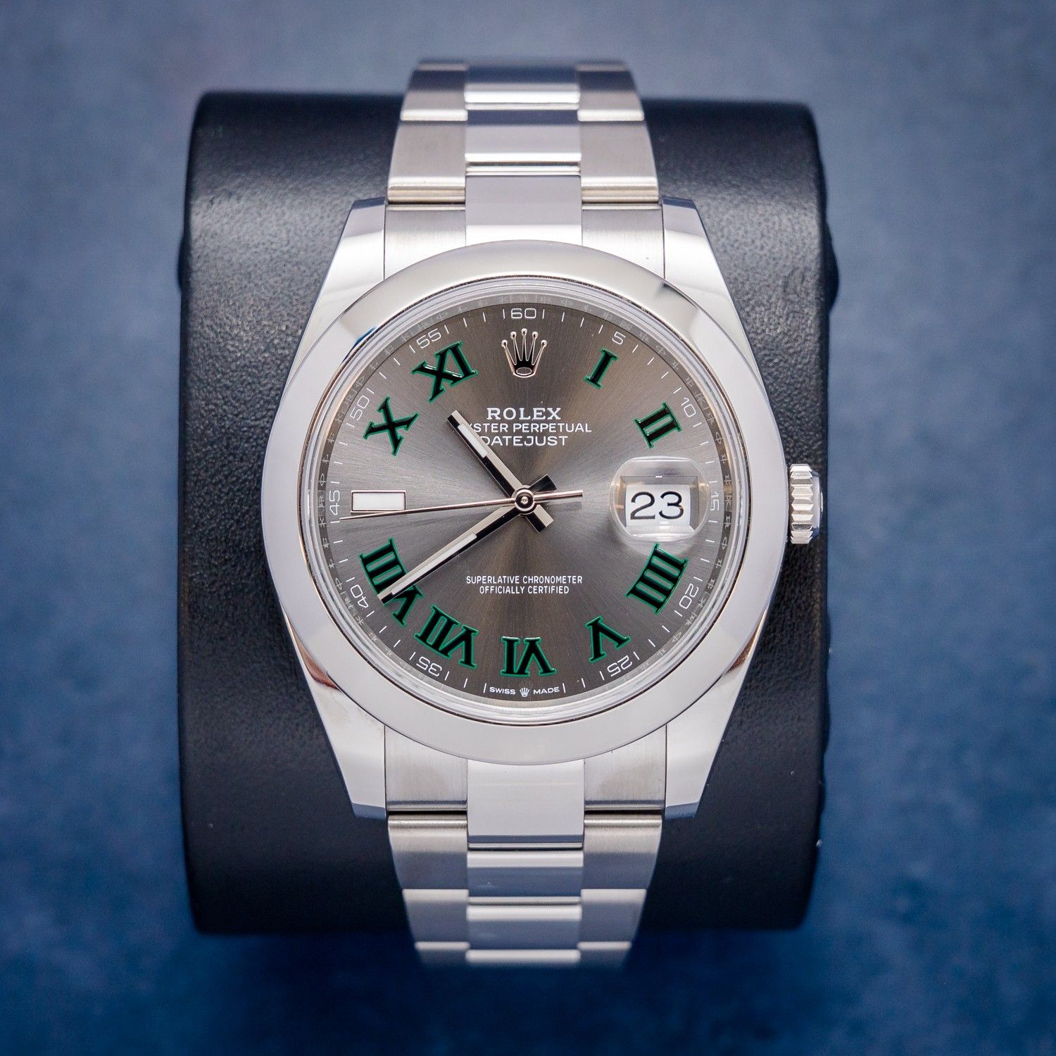 Rolex Datejust 41MM (126300) "Wimbledon" Slate Dial - Oyster Brac