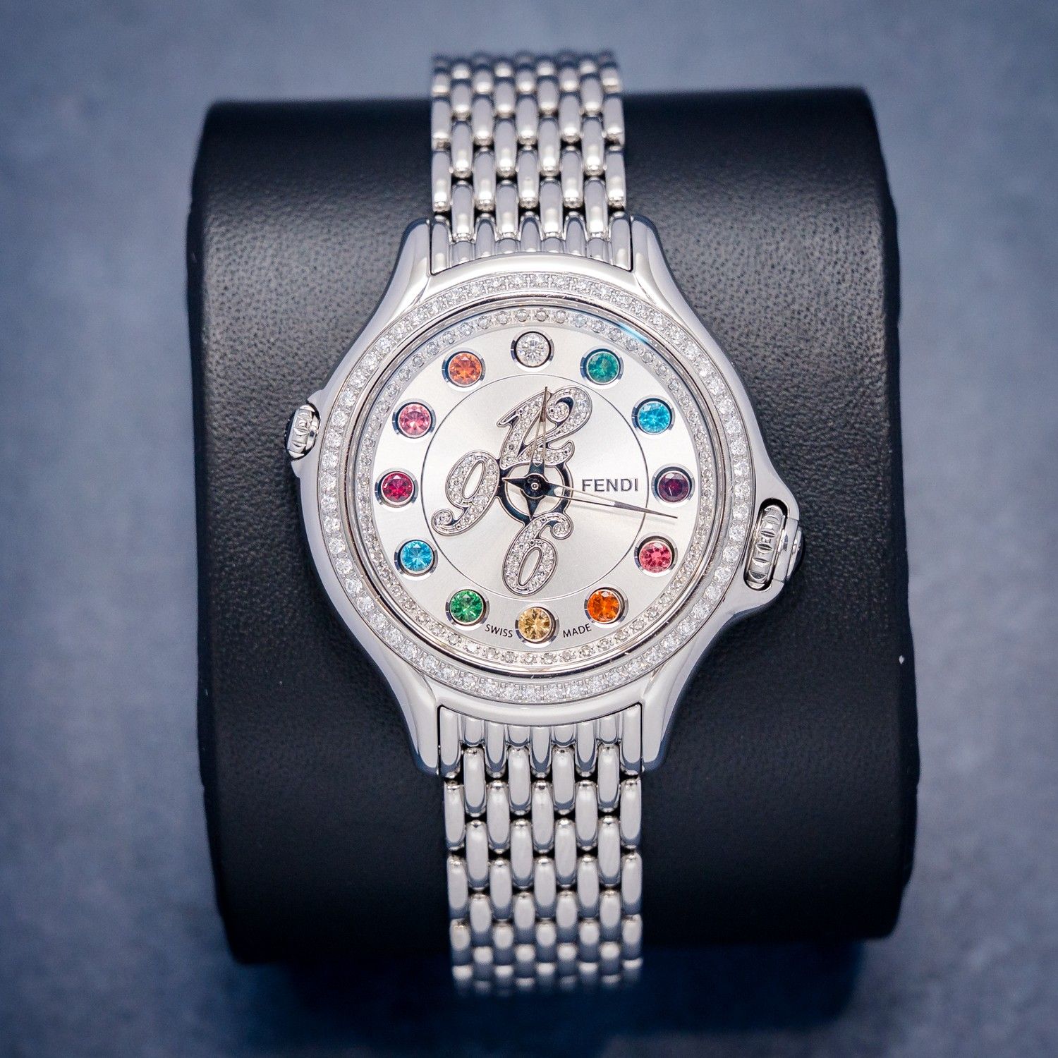 Fendi Crazy Carats 10500l 33MM SS Quartz Watch (SW1227)