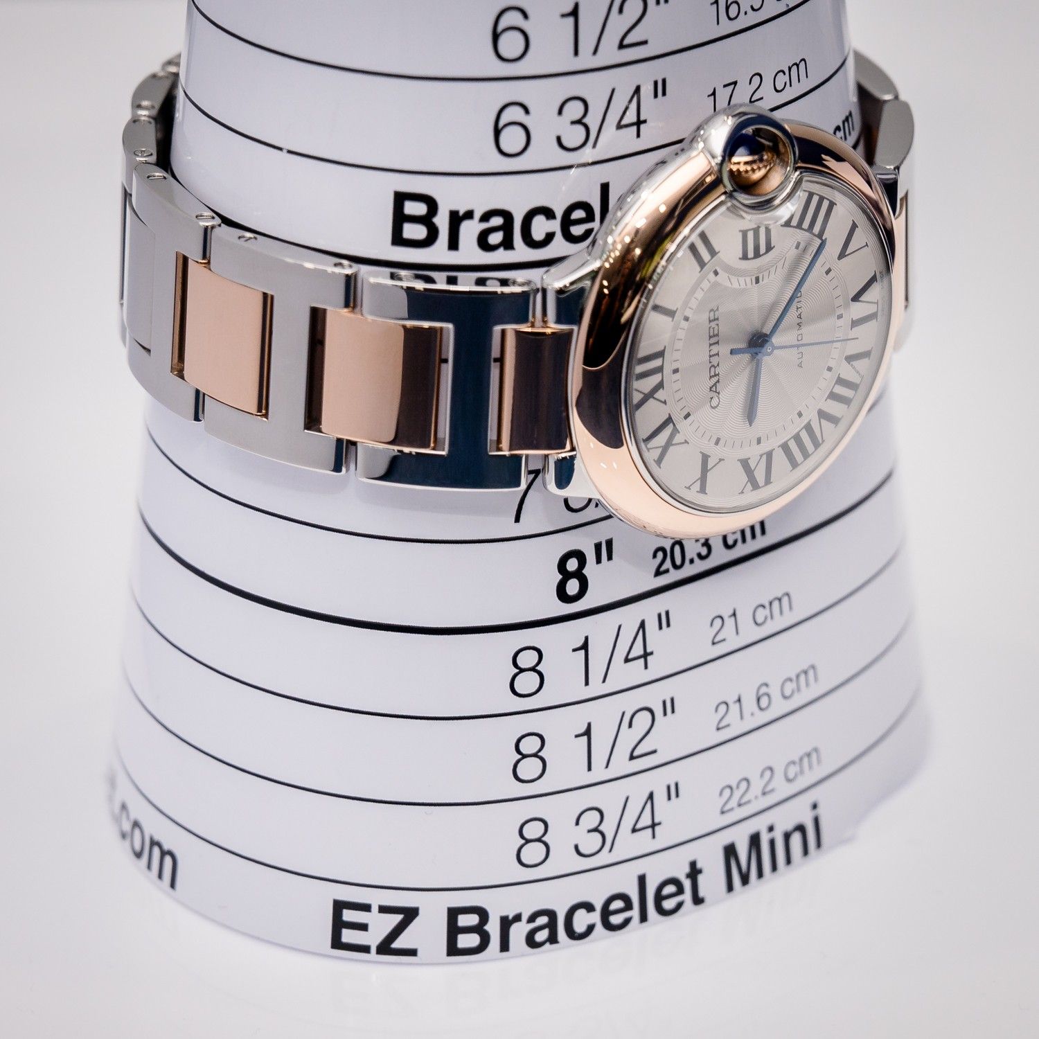 Cartier Ballon Bleu 36MM (W2BB0003) Steel & Rose Gold - White Roman Dial - Undated Card & Box