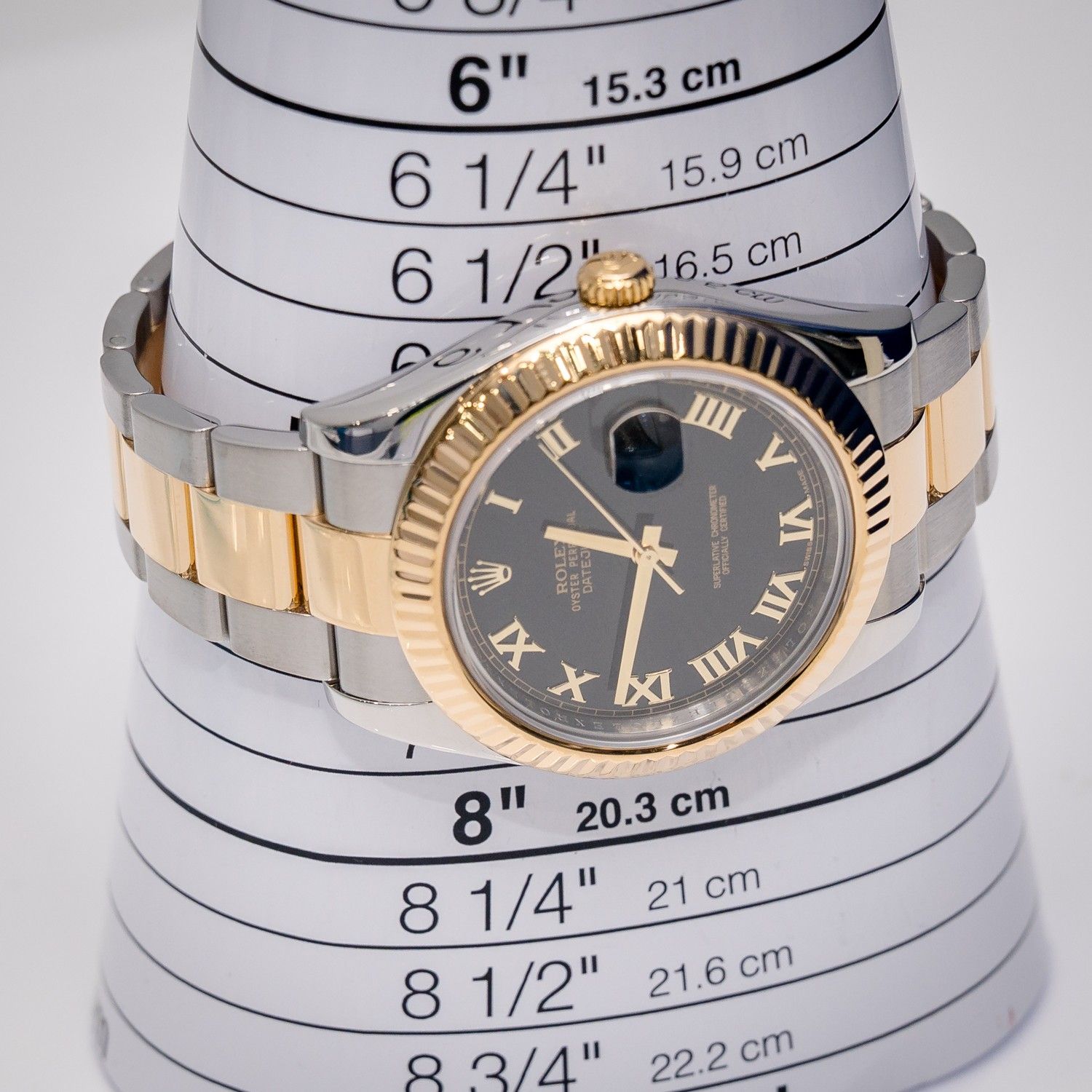 Rolex - Datejust II - 41MM (116333) - Steel & Yellow Gold - Black Roman Dial - Oyster Bracelet - 2014 Card & Box