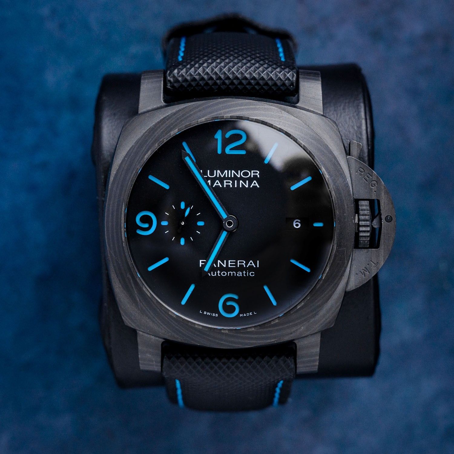 Panerai Luminor 44MM (PAM01661) Marina Carbotech - Black Nylon - Carbon Case - 2021 Card