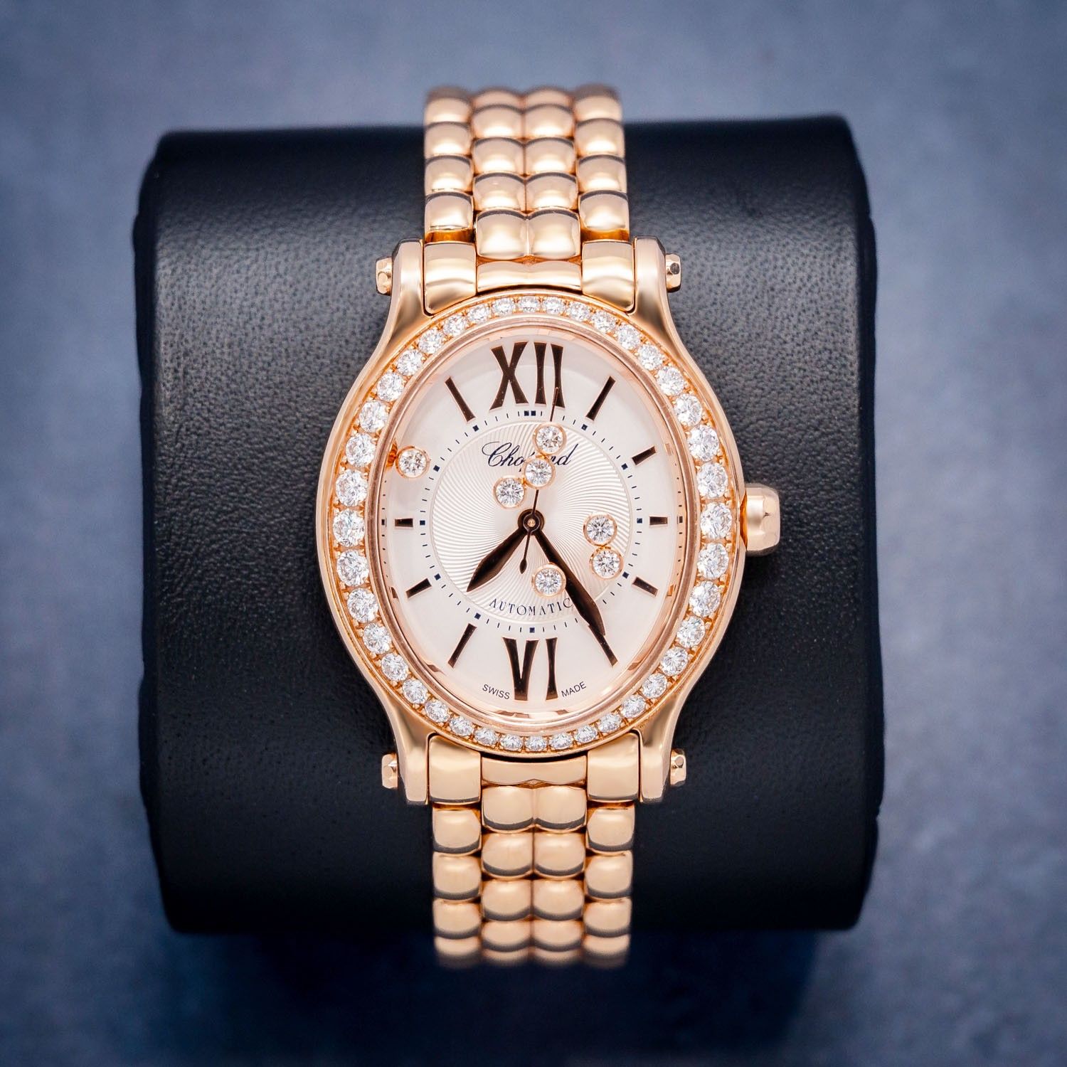 Chopard Happy Sport - Rose Gold - Watch & Box [buying Safe Ib1004524]