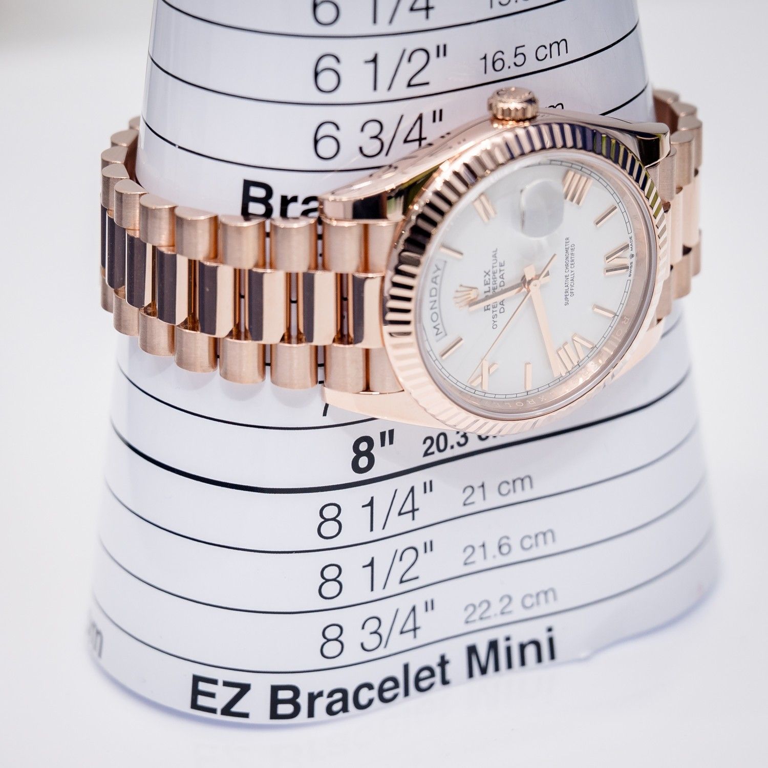 Rolex Day Date 40MM (228235) Rose Gold Presidential - White Roman Dial - Watch & Box