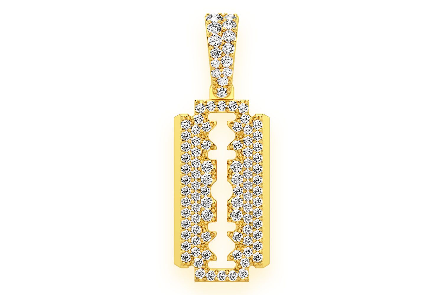 日本未入荷☆KING ICE☆The Double-Edge Razor Blade Necklace RZR Blade Necklace | Barber Shop Jewelry | King Ice