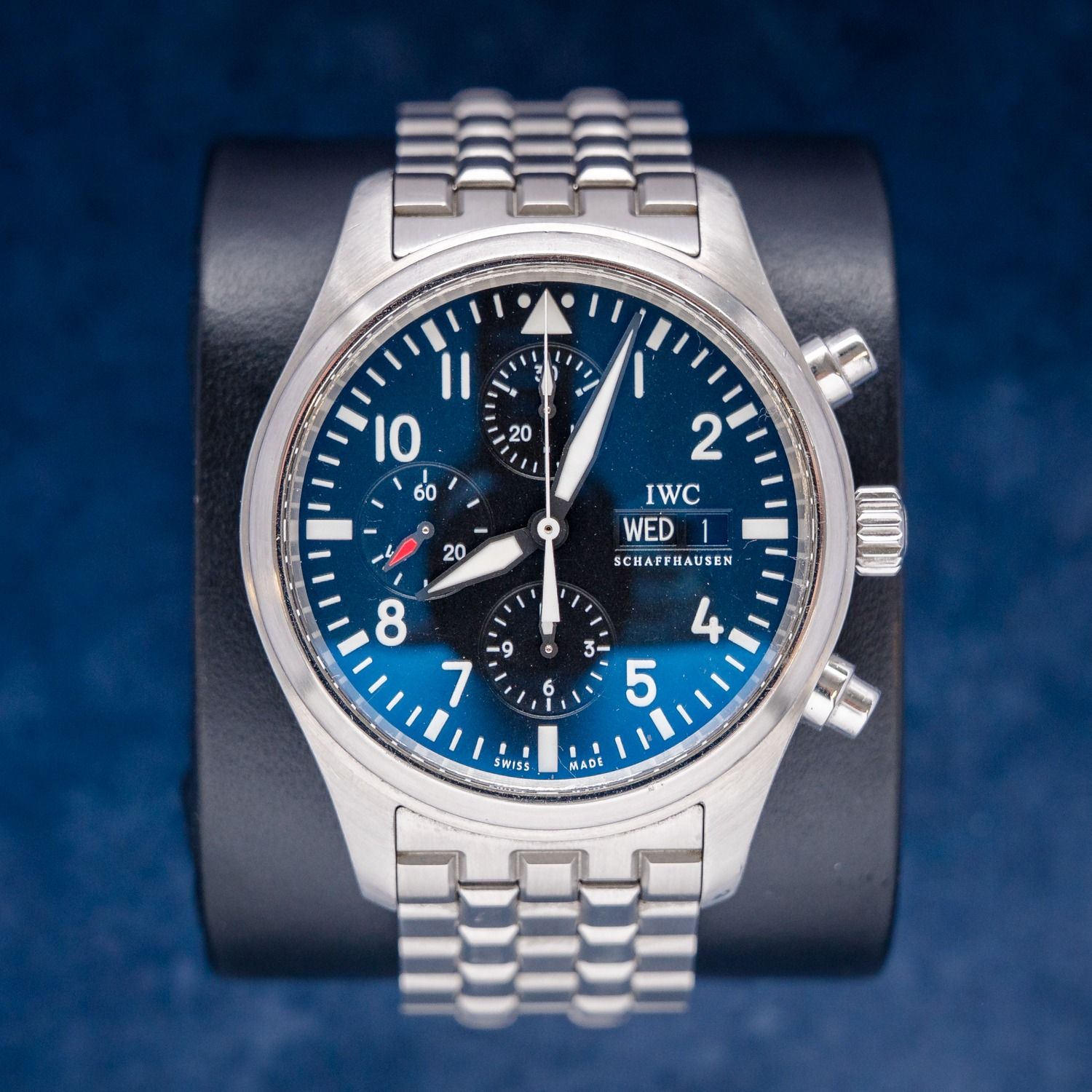 Iwc Schaffhausen 41MM (IW371704) Pilot's Watch Chronograph - Steel Bracelet - Watch & Card