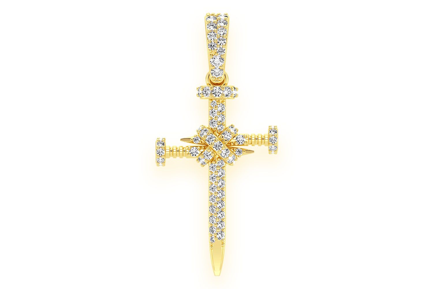 【King Ice】☆日本未入荷☆NAIL CROSS NECKLACE Nail Cross Necklace | Crosses | King Ice