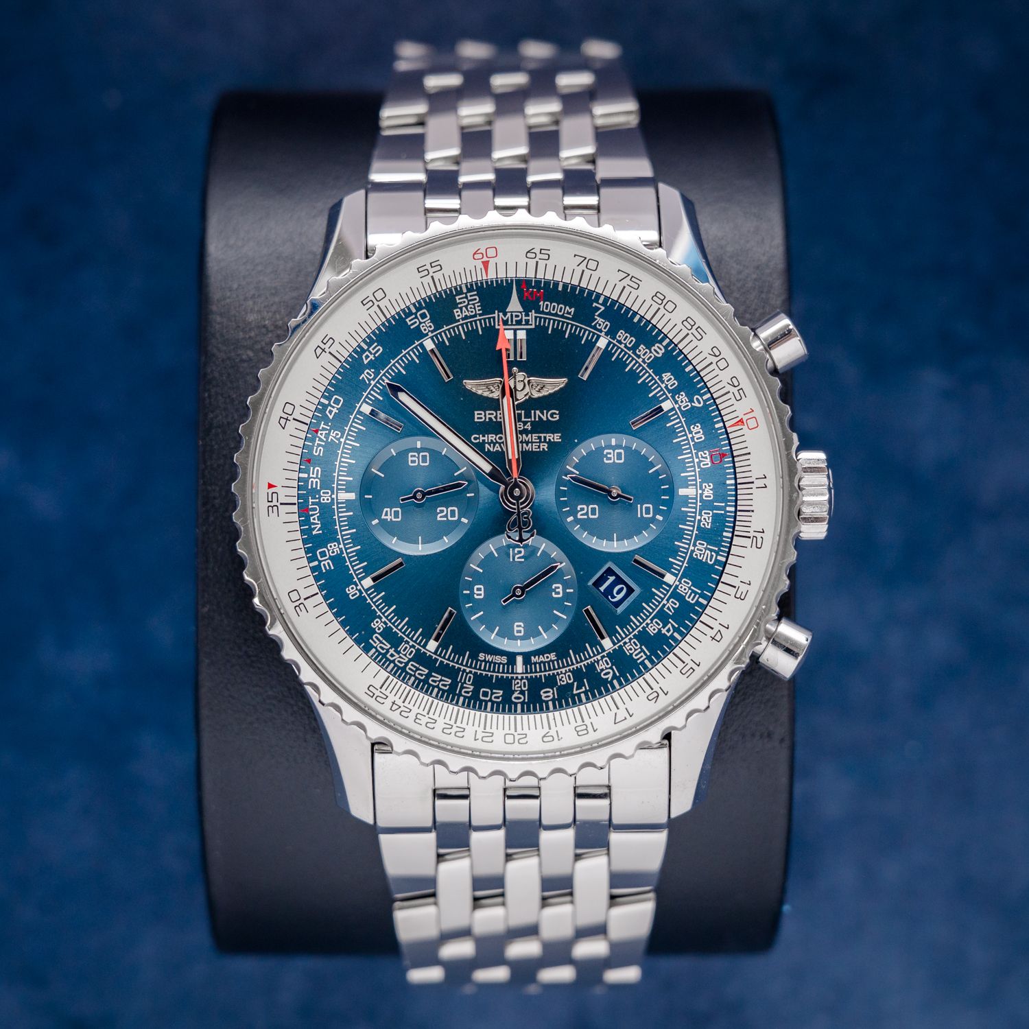 Breitling Navitimer Steel 46MM (AB012721) Steel Blue Dial - Watch & Papers
