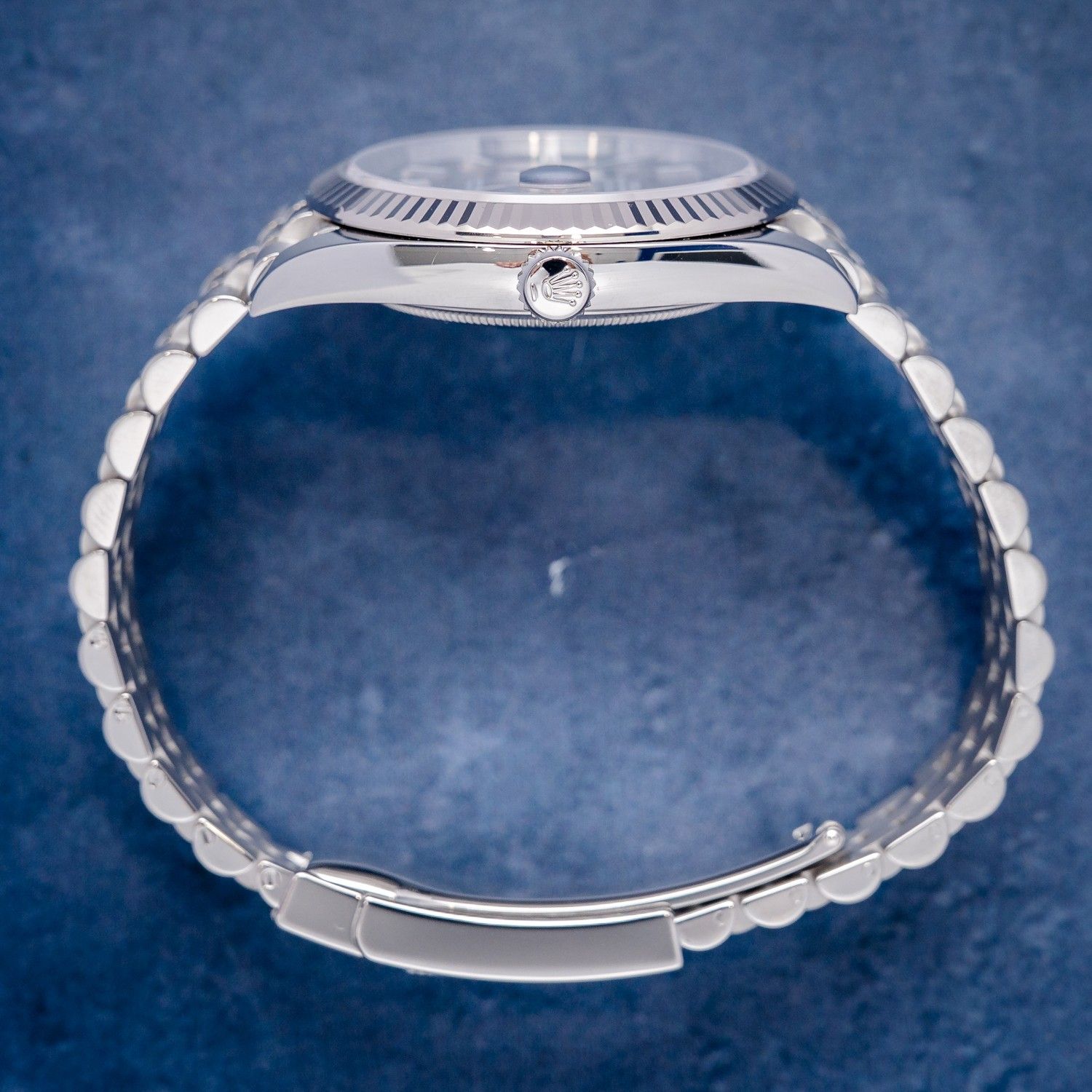 Rolex Datejust 41MM (126334) Steel & White Gold - Jubilee Brac - Blue Motif - 2021 Card & Box