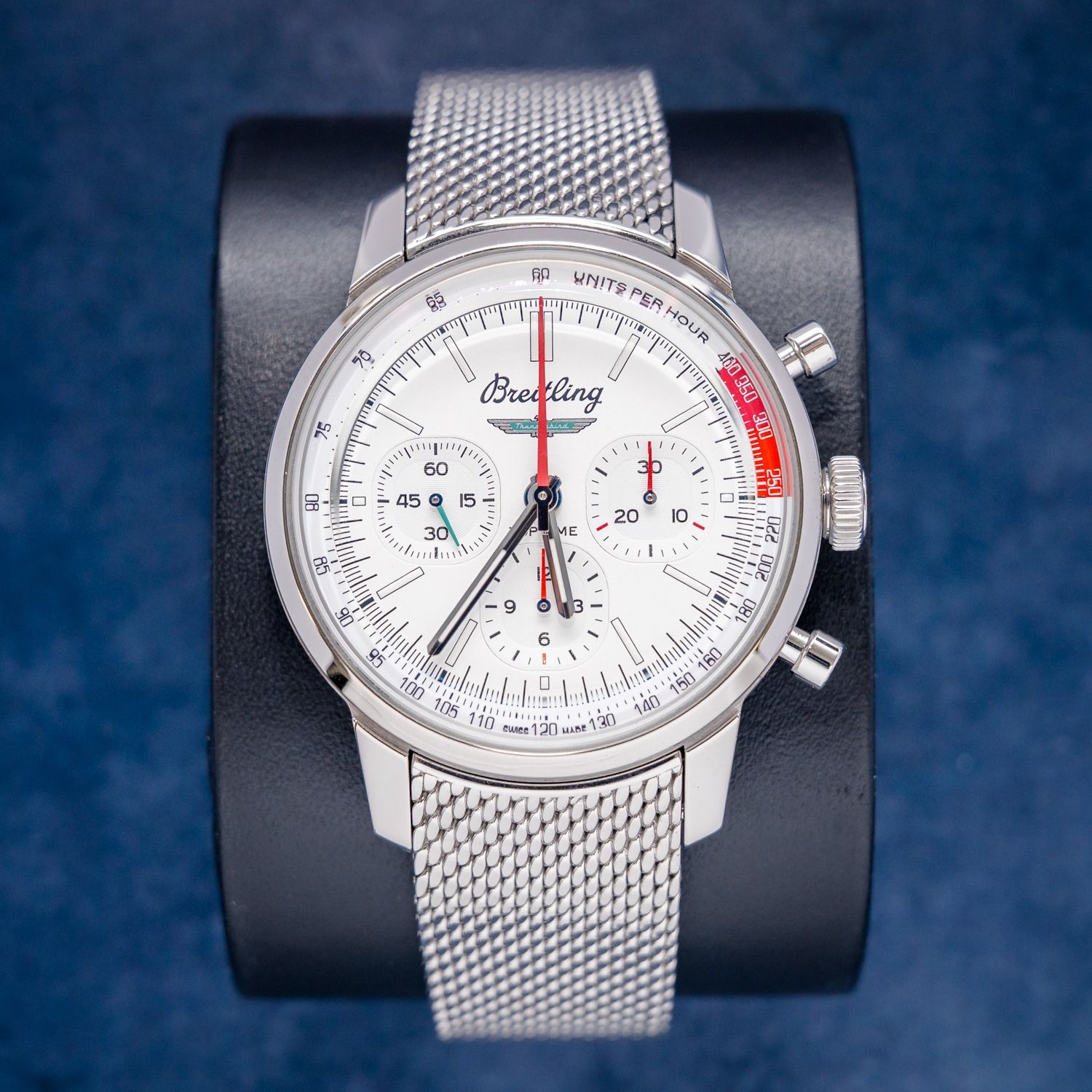 Breitling Top Time B01 (AB0176) "Ford Thunderbird" Edition - Steel Mesh Bracelet - Watch, Box, Card