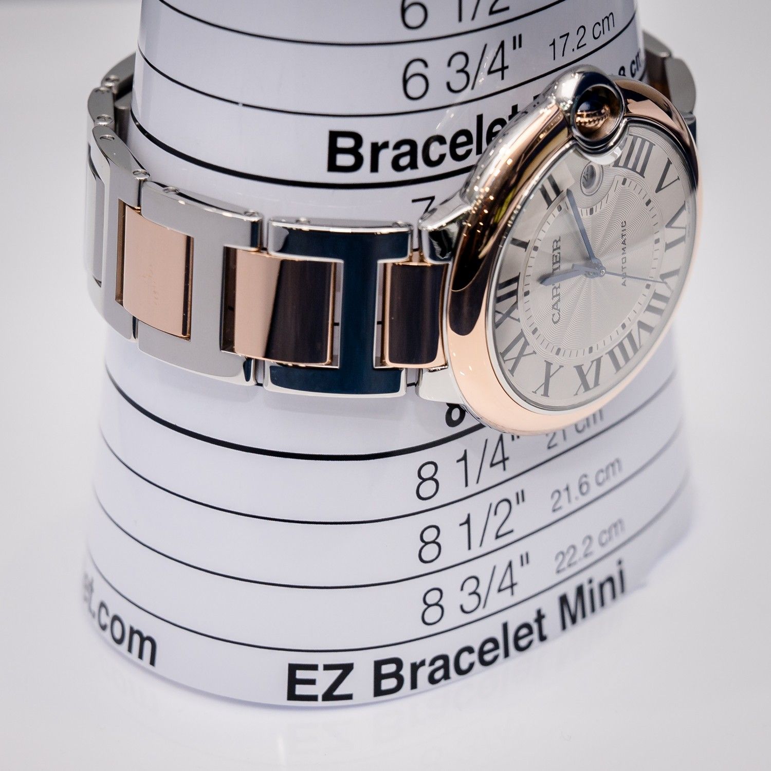 Cartier Ballon Bleu 42MM - (W2BB0004) Steel & Rose Gold - White Roman Dial - Watch & Box
