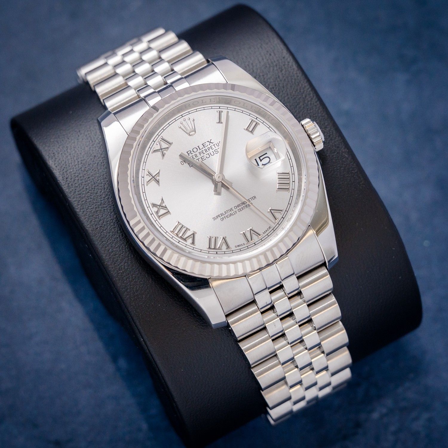 Rolex Datejust 36MM (116234) - Steel & White Gold - Jubilee - Silver Roman Dial - Steel - 2016 Card & Box