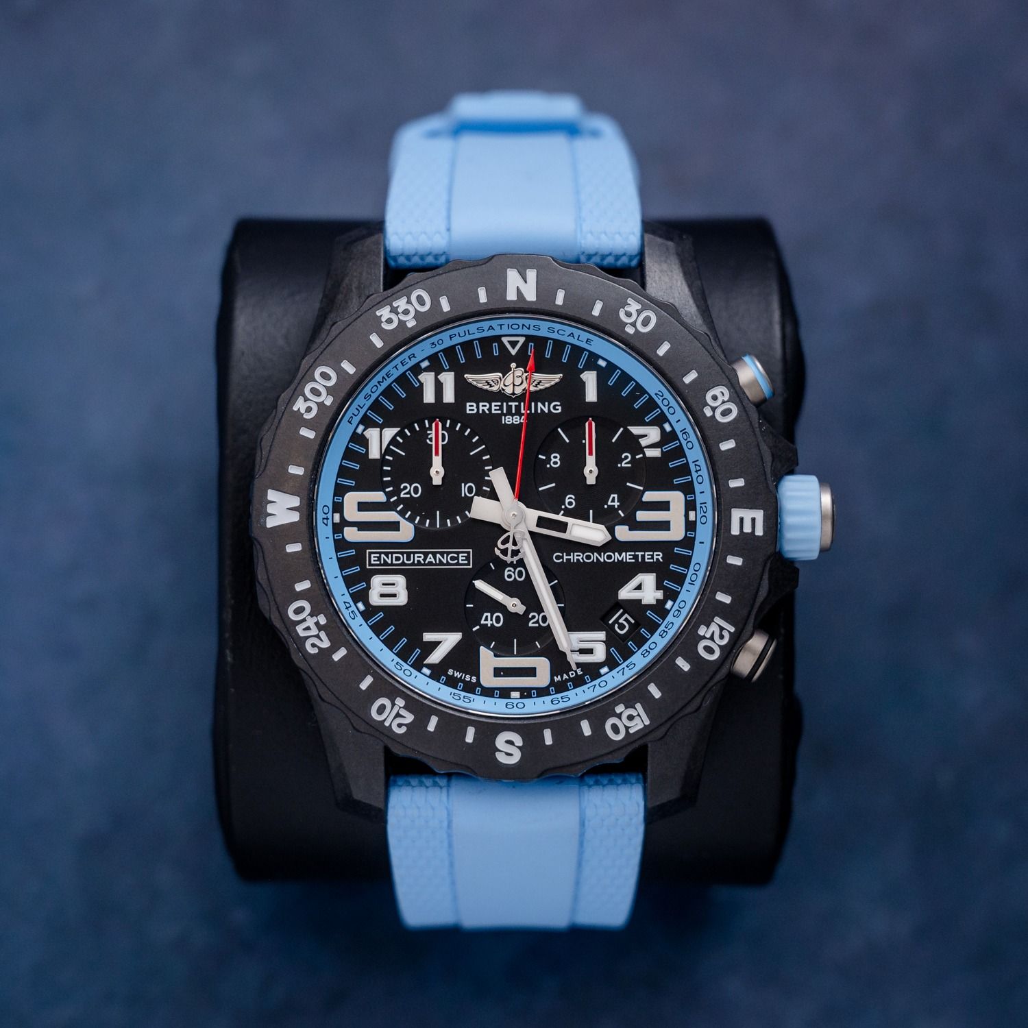 Breitling Endurance Pro 44MM (X82310281B1S2) Baby Blue Rubber Strap - 2025 Unworn