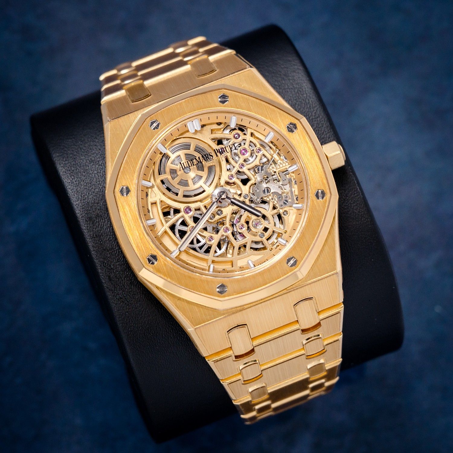 Audemars Piguet Royal Oak (16204BA.OO.1240BA.01) 39MM Extra Thin Skeleton Yellow Gold - Box & Card