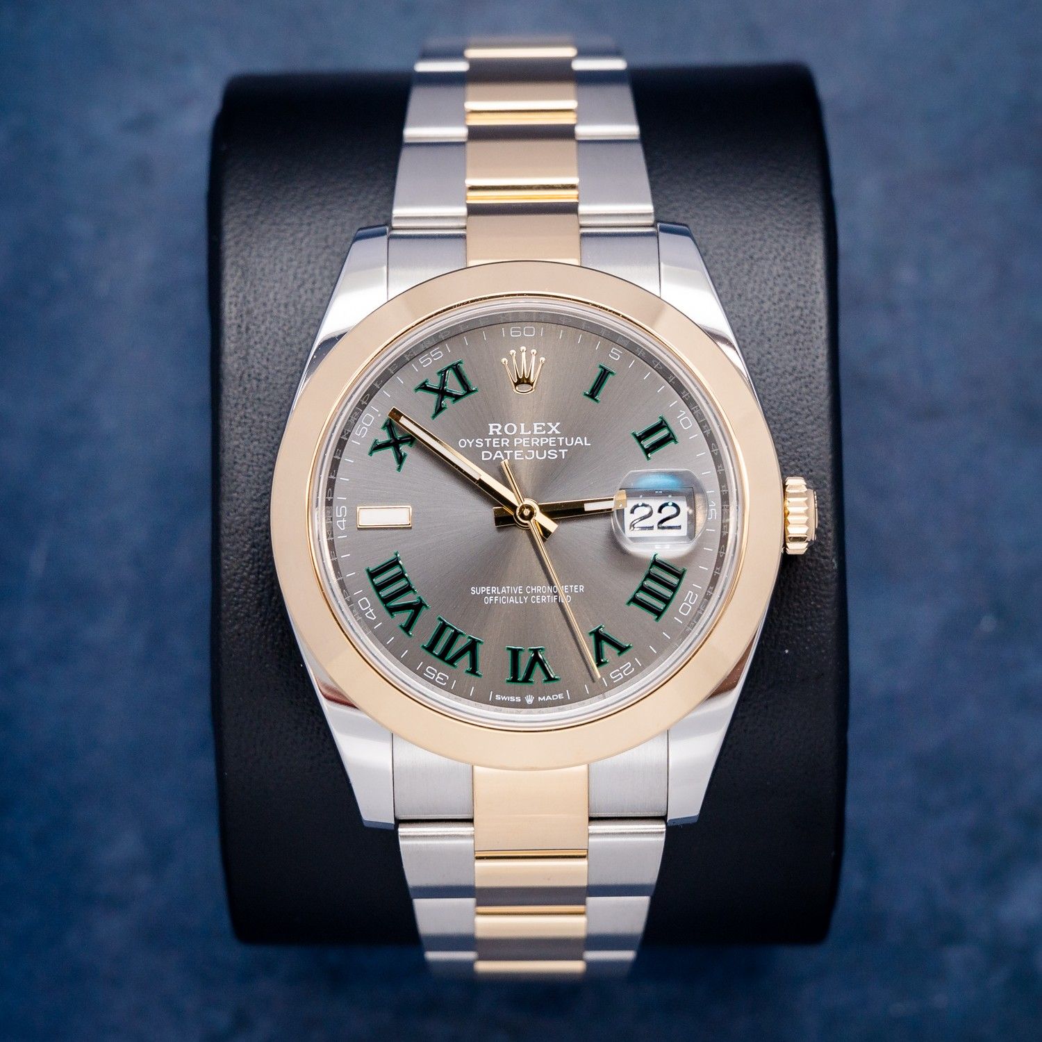 Rolex Datejust 41MM - (126303) - Steel & Yellow Gold - Oyster Bracelet - Wimbledon Dial - 2025 Card+WT & Box