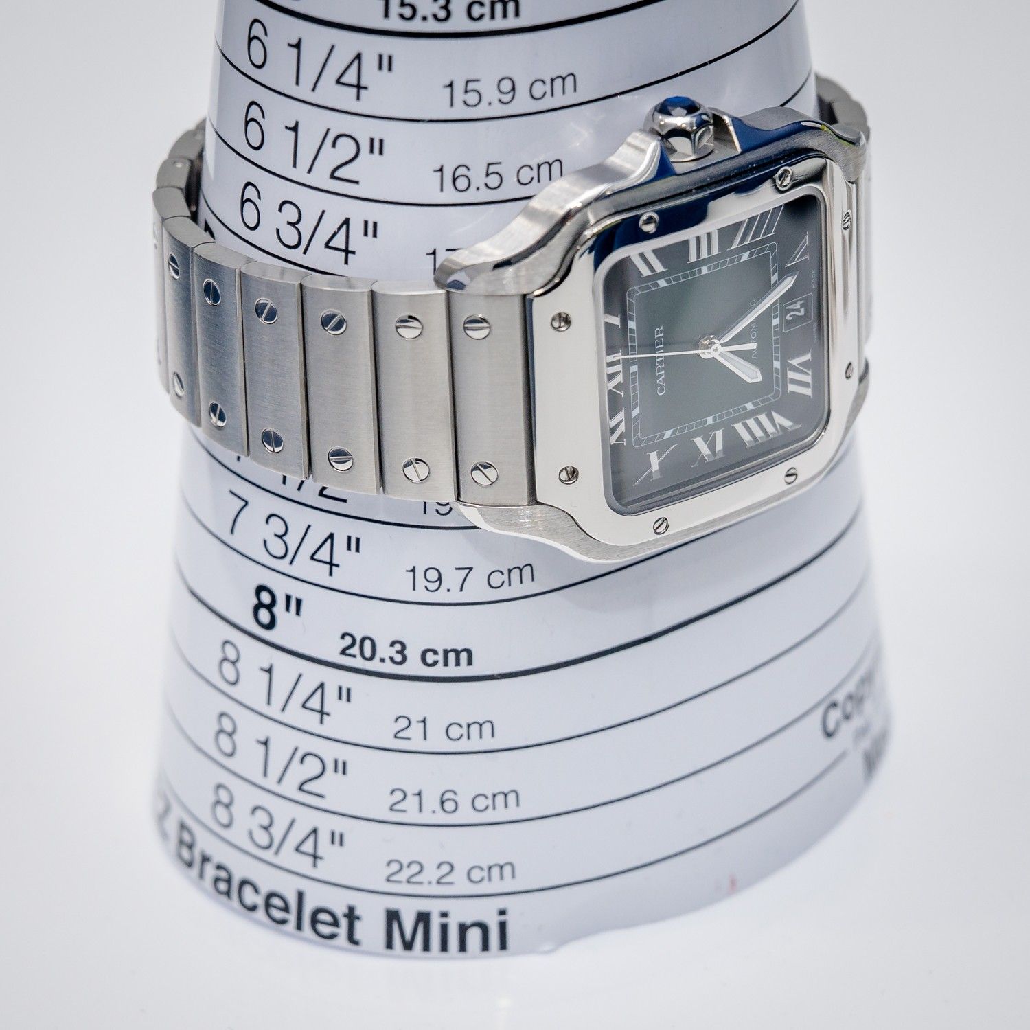 Cartier Santos Large 40MM (WSSA0062) - Steel - Green Roman Dial - Undated Card & Box