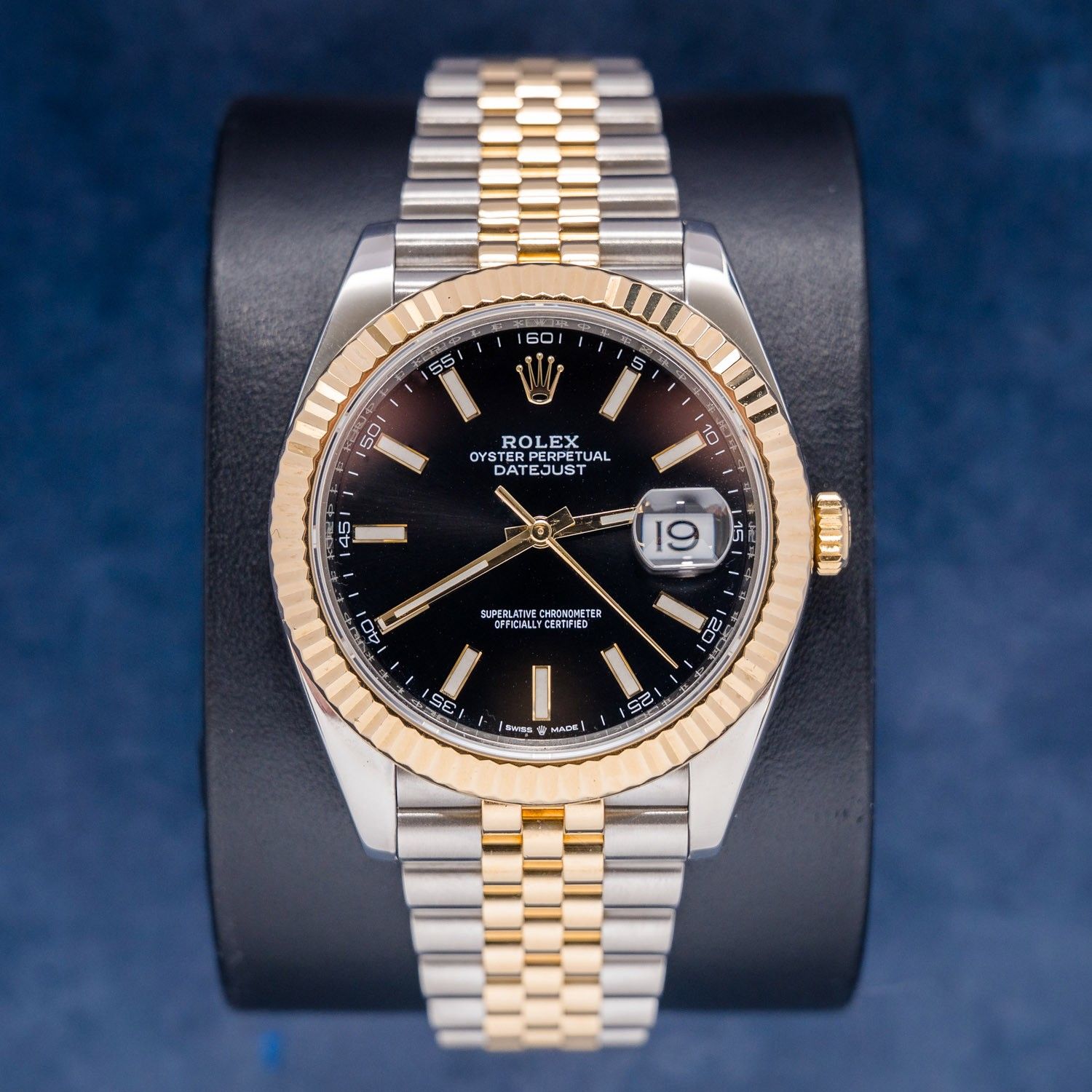 Rolex Datejust 41MM (126333) Steel & Yellow Gold Jubilee Brac. - Black Index Dial - 2017 Card