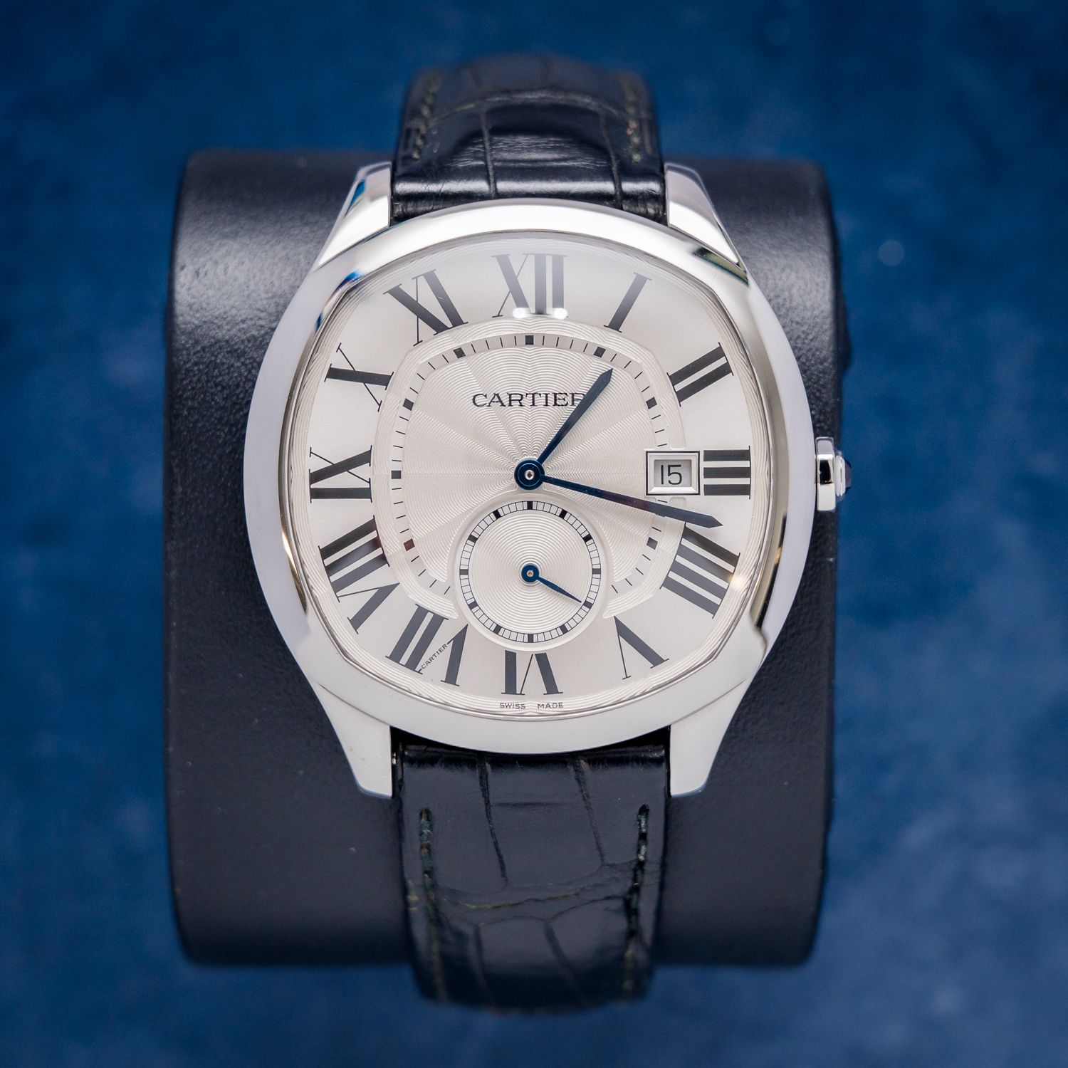 Cartier Drive de Cartier 40MM (CRWSM0004 / 3930) Black Leather Watch Only