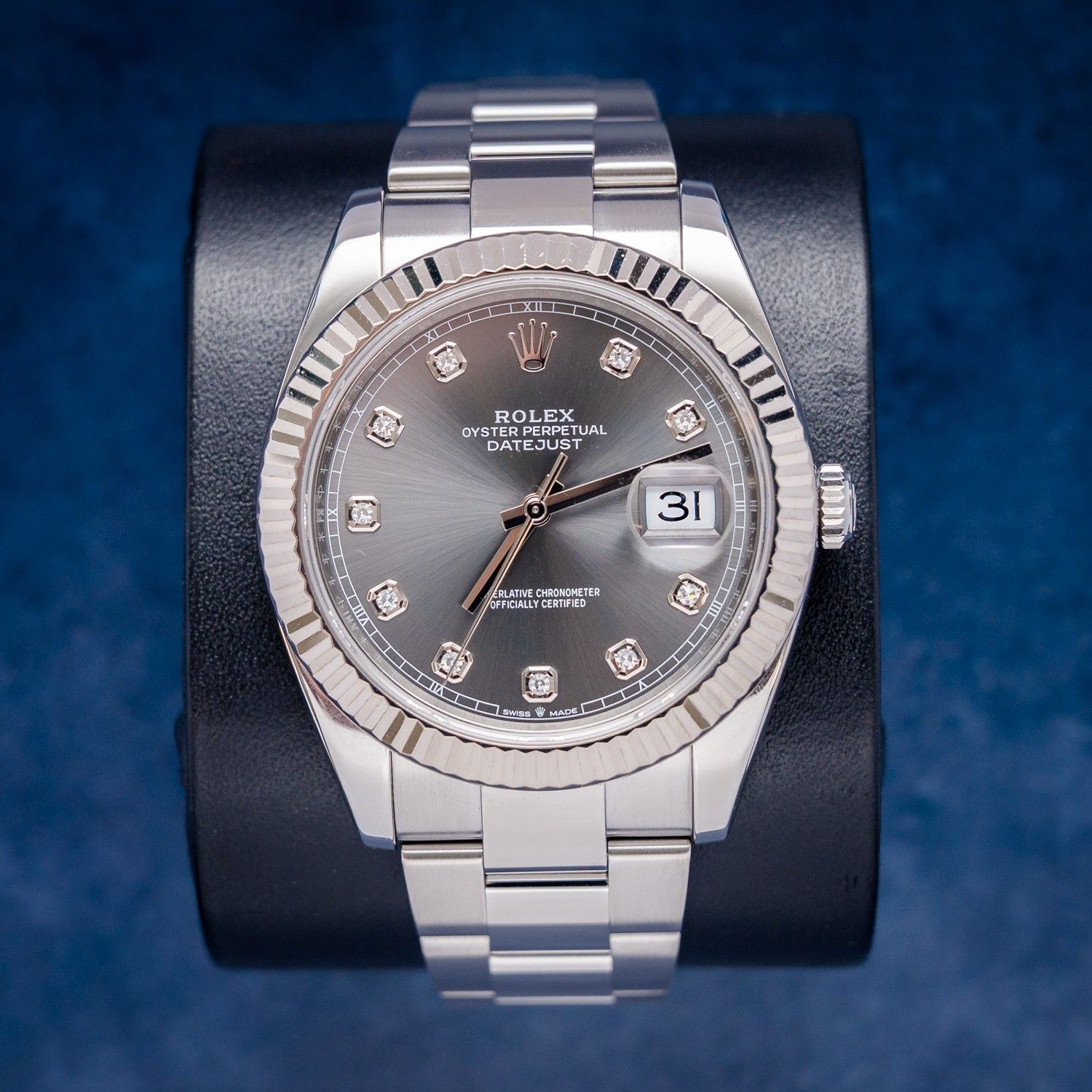 SWISSWATCHES - - Rolex Datejust 41MM (126334) Steel & White Gold