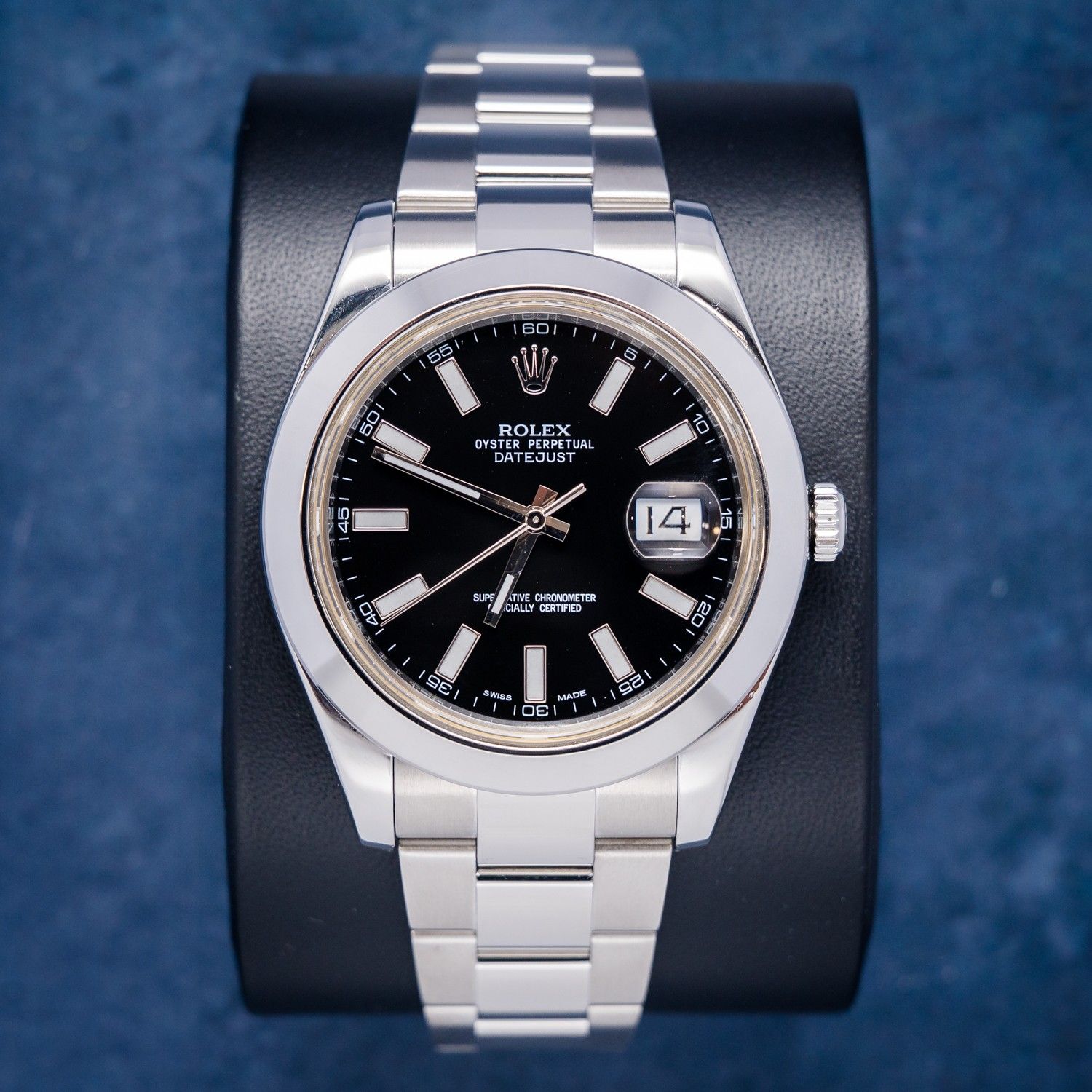 Rolex Datejust II - 41MM (116334) - Steel - Black Index Dial - Oyster Brac. - 2013 Card+GT & Box