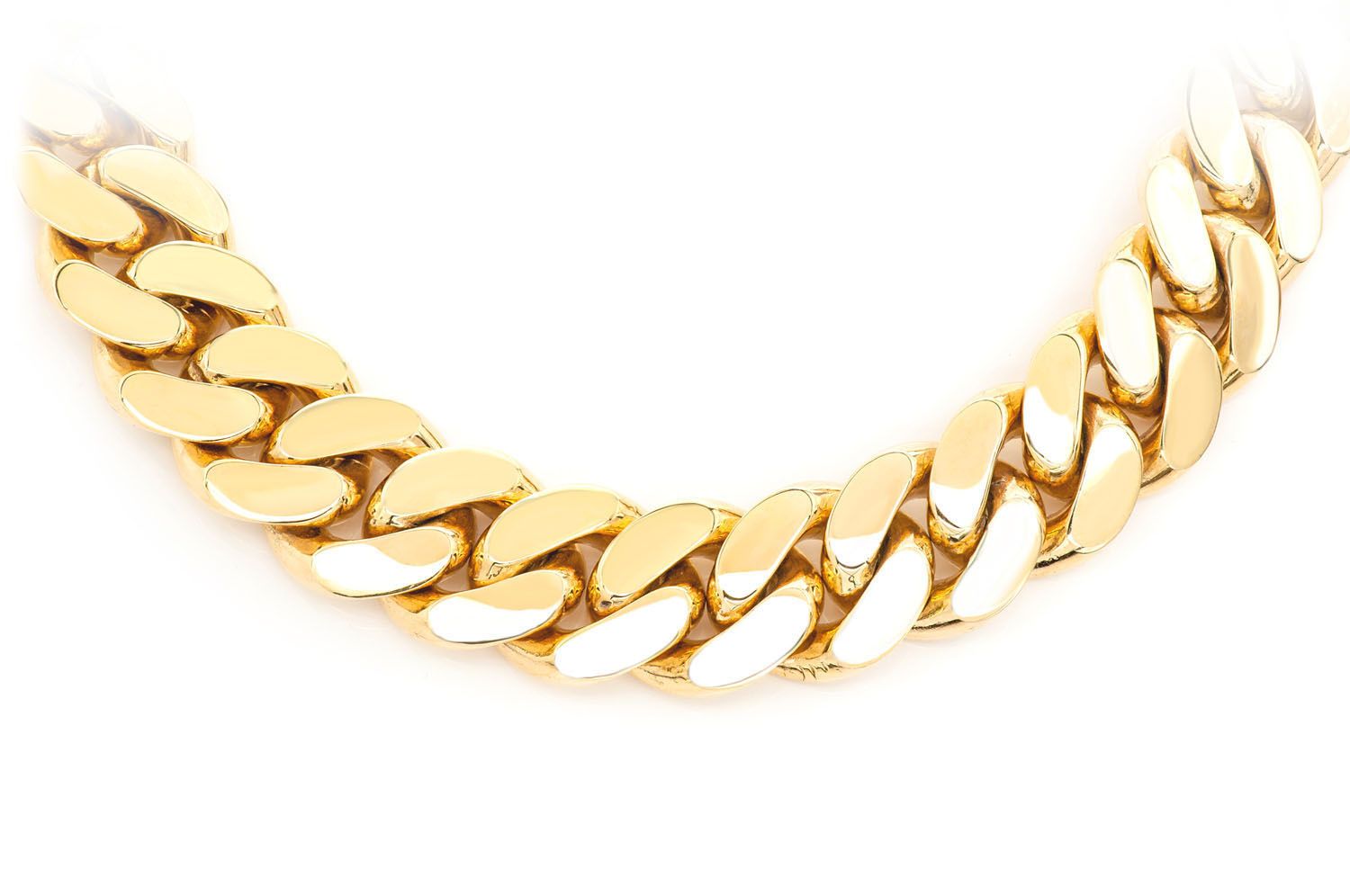 Icebox - 18MM Miami Cuban 14k Solid Gold Chain