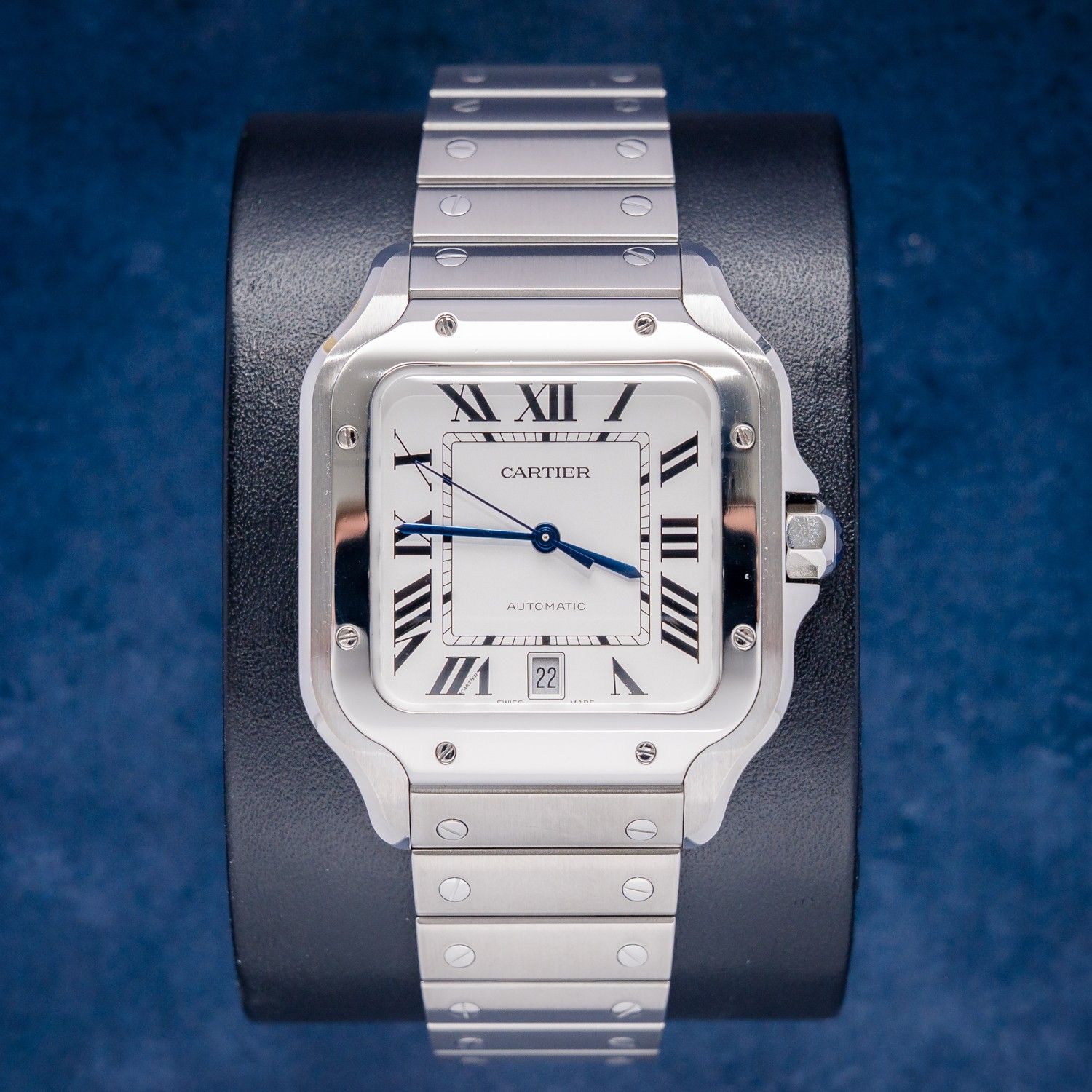 Cartier Santos Large 40MM (WSSA0018) - Steel - White Roman Dial