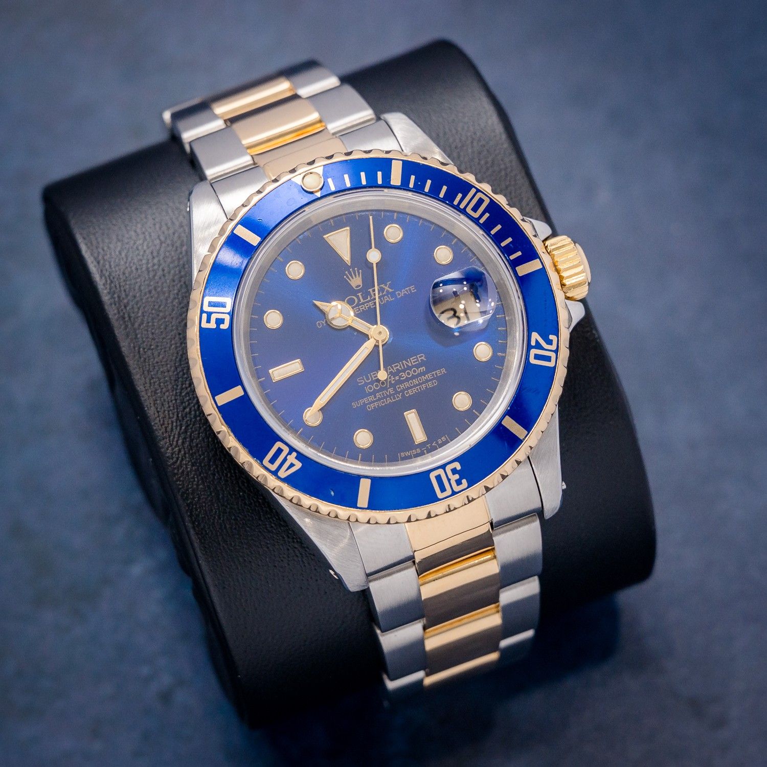 Rolex Submariner 40MM (16613) Steel & Yellow Gold - Blue Dial & Bezel - N Serial 1991 Production - Watch & Box (SW1240)