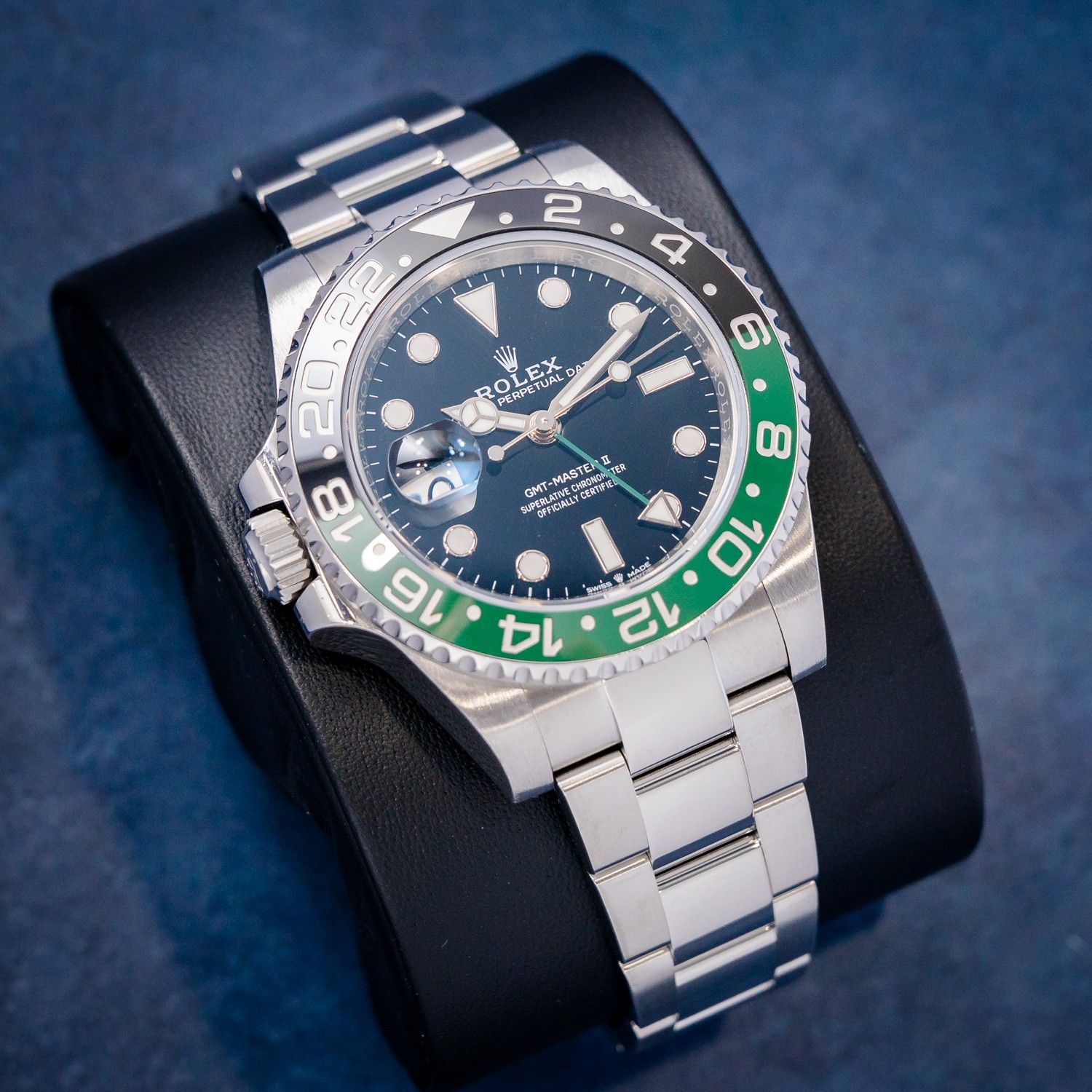 Rolex GMT 40MM (126720VTNR) "Lefty Sprite" - Oyster Brac - Green Ceramic - 2025 Card & Box