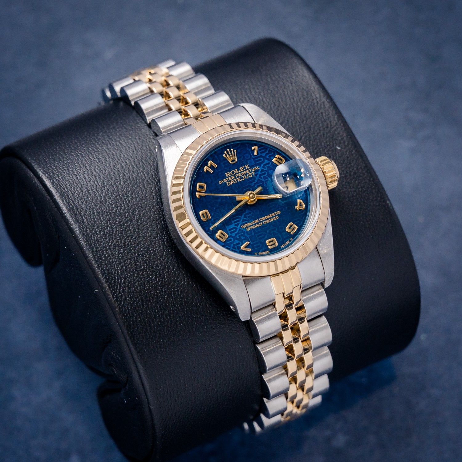 Rolex Datejust 26MM (69173) Steel & Yellow Gold - Jubilee Brac - Blue Jubilee Dial - Watch & Box