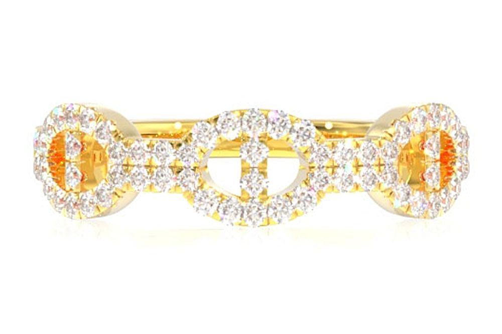 【MEJURI】ボールド スタッカーリング  １４K 関税込 GARDEN HALO RING(1ZR1239)K18 リング｜スタージュエリー公式