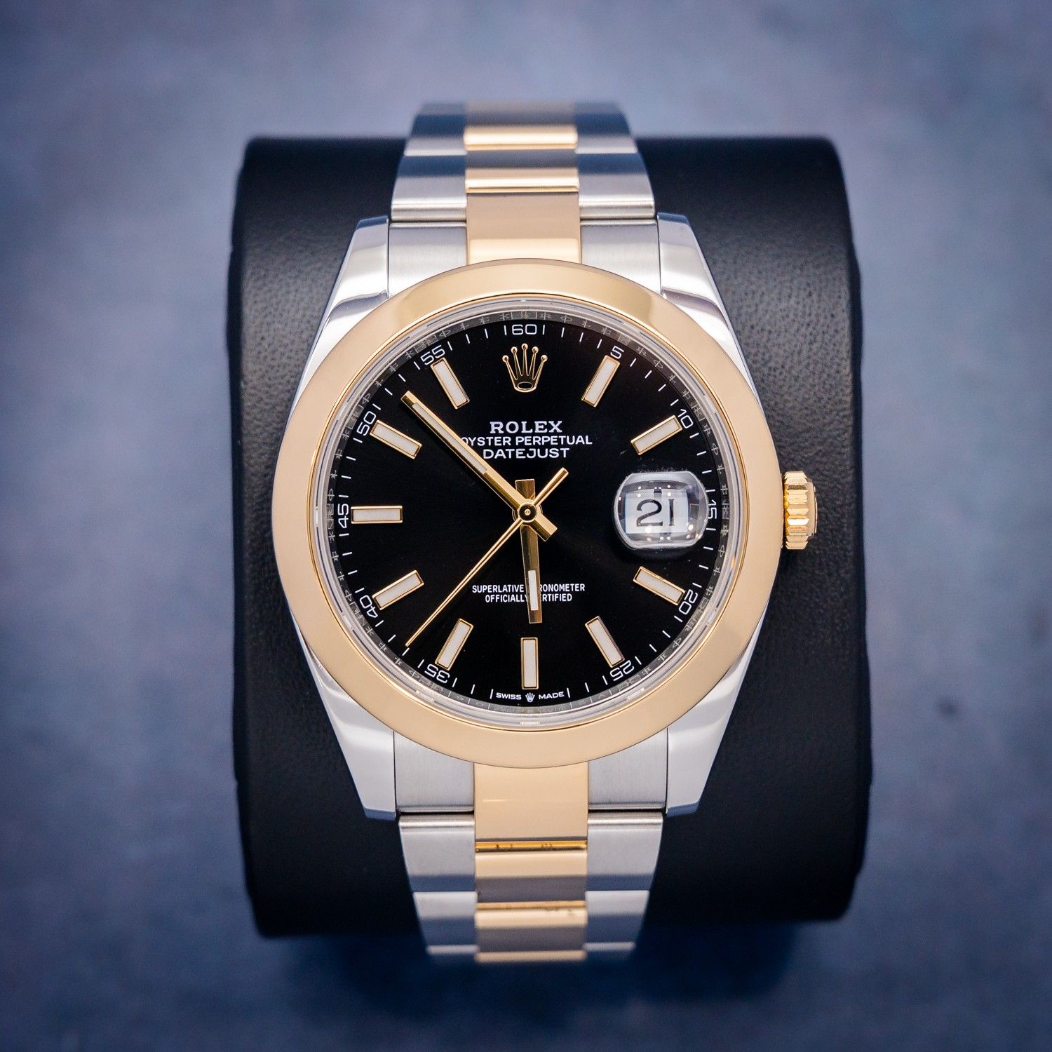 Rolex Datejust 41MM (126303) - Steel & Yellow Gold - Black Dial - Watch & Box