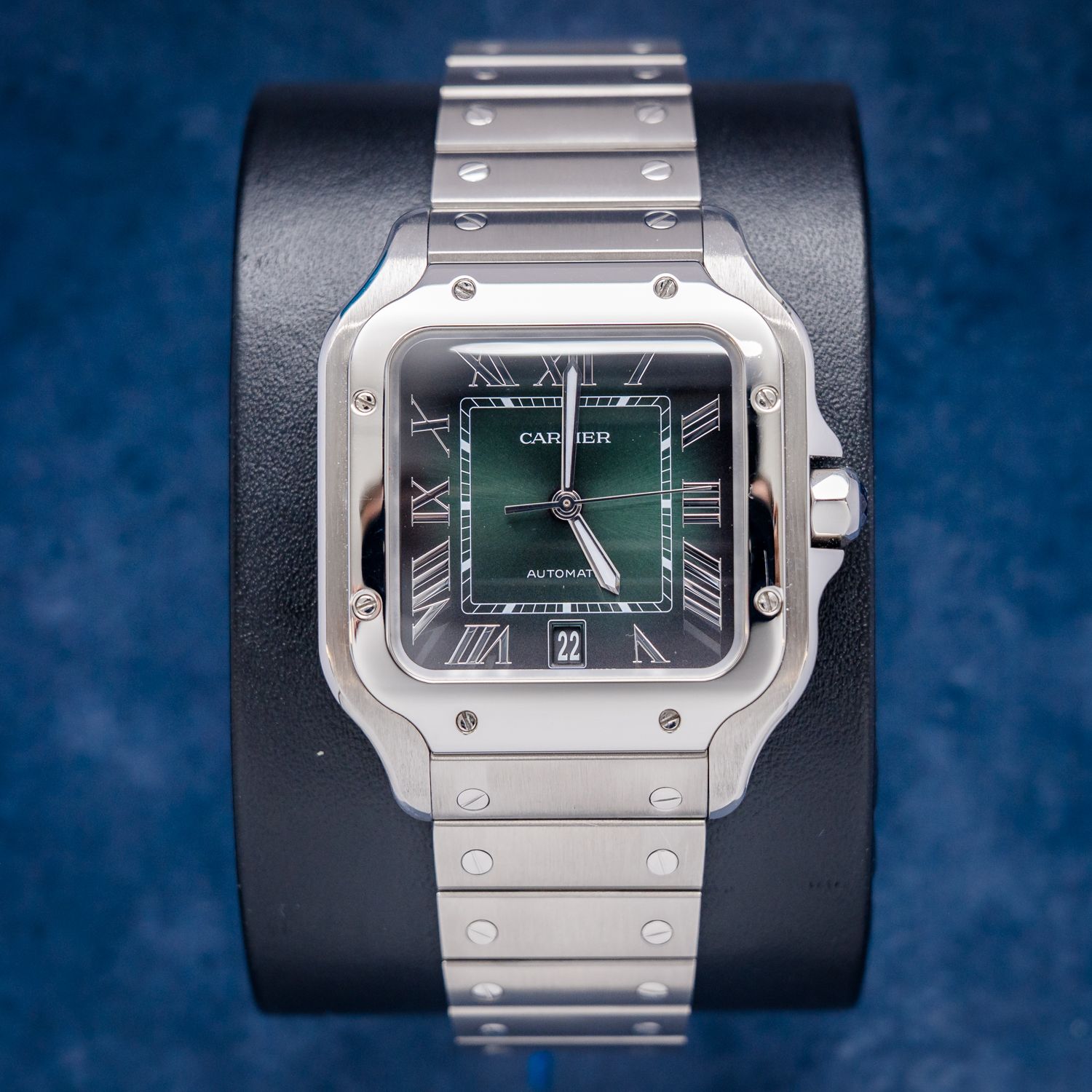 Cartier Santos Large 40MM (WSSA0062) - Steel - Green Roman Dial