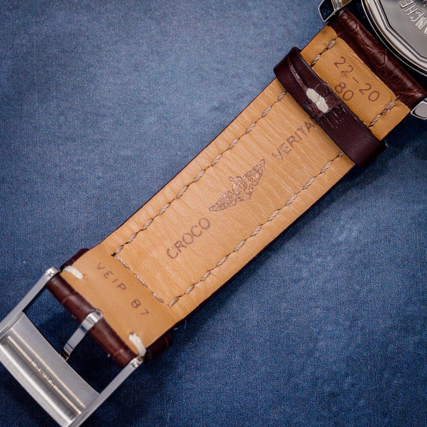 Breitling Transocean 43MM (A45310) - Day & Date - Steel - Black Dial Brown Leather Strap - Original Digi Card & Watch