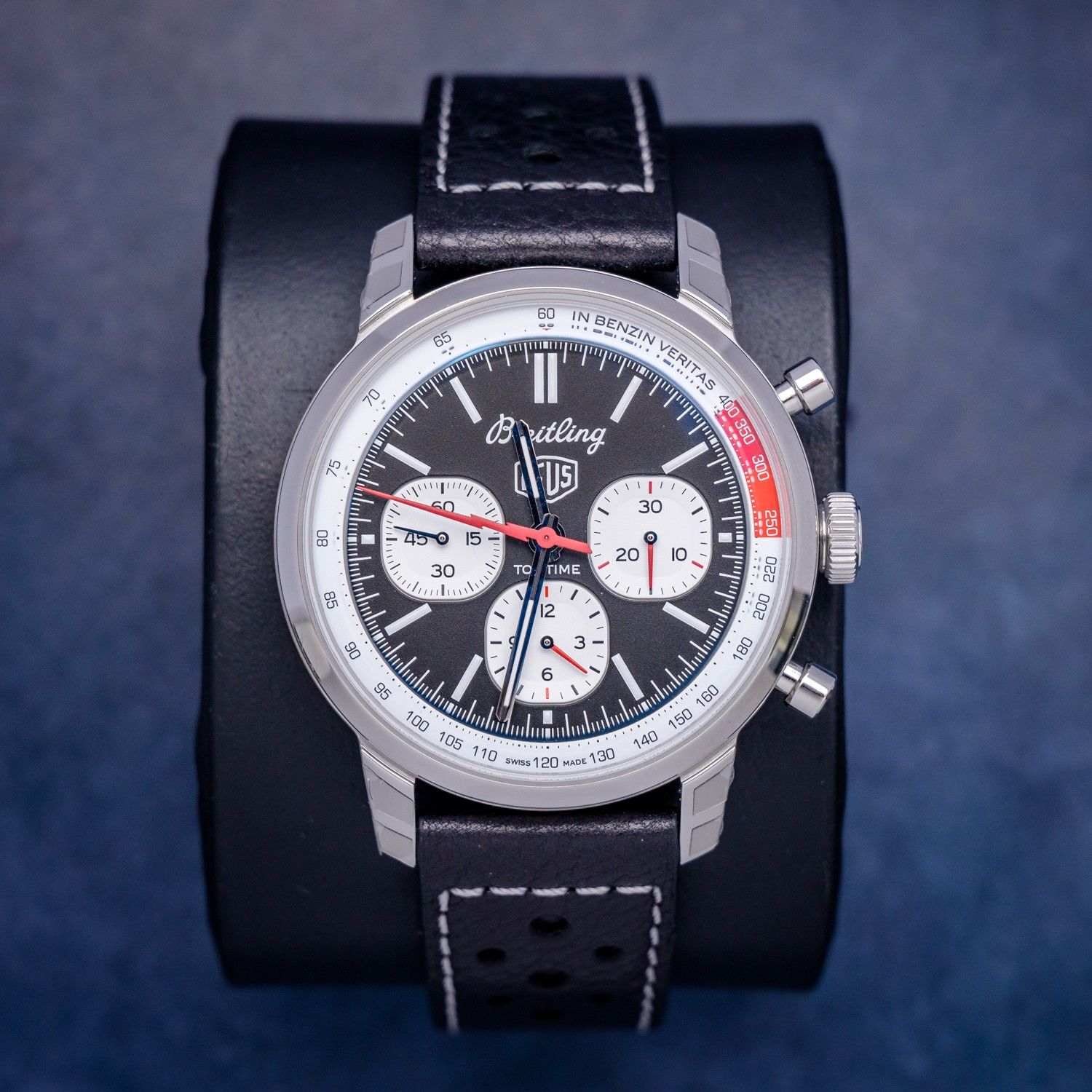 Breitling X Deus 41MM (AB0176) Steel - Chrono Black Leather Strap - Watch Only