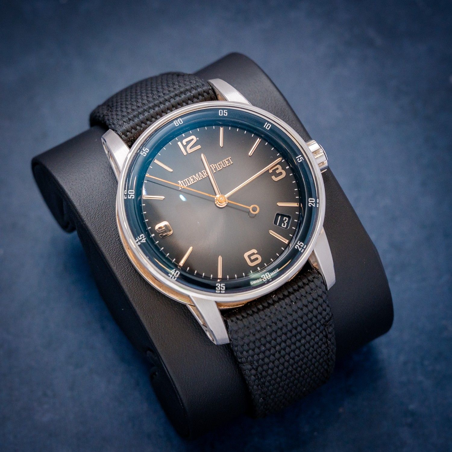 Audemars Piguet Code 11.59 41MM (15210CR.OO.A002CR.01) - White & Rose Gold - Sunburst Dial & Strap - Watch, Card & Box