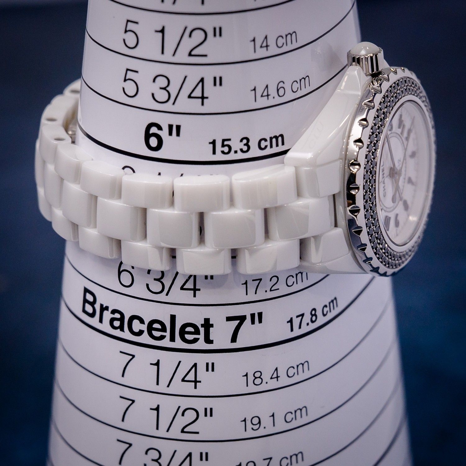 Chanel J12 - White Ceramic - Black Diamond Bezel - Watch Only