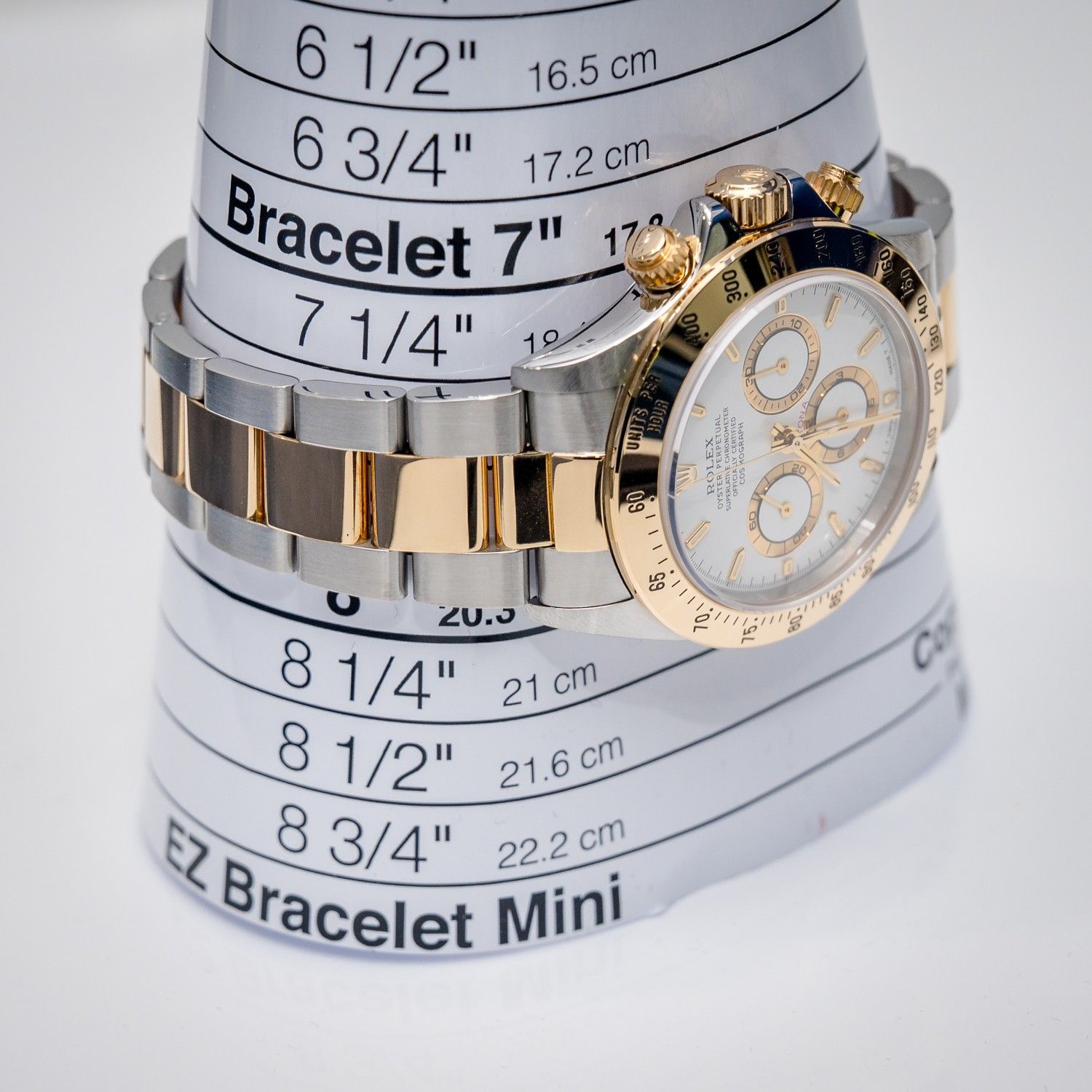 Rolex Daytona 40MM (16523) - Steel & Yellow Gold - White Dial - Watch & Box