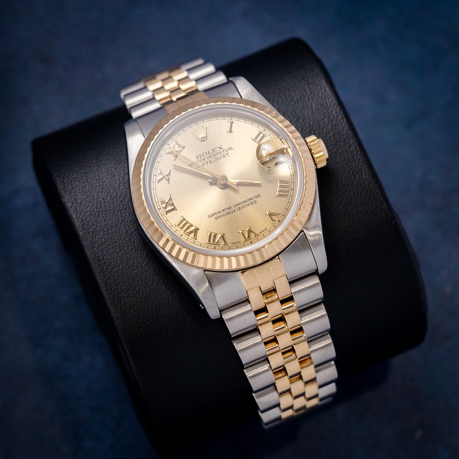 Rolex Datejust 31MM (68273) Steel & Yellow Gold - Champagne Roman - Watch & Box