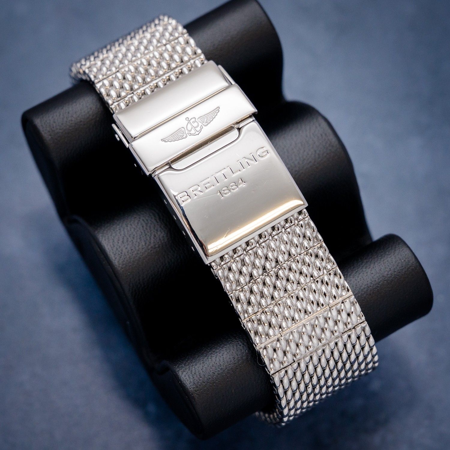 Breitling Transocean Chronograph Unitime 46MM (AB0510U4/BB62/152A) Steel Mesh Bracelet - Watch & Box
